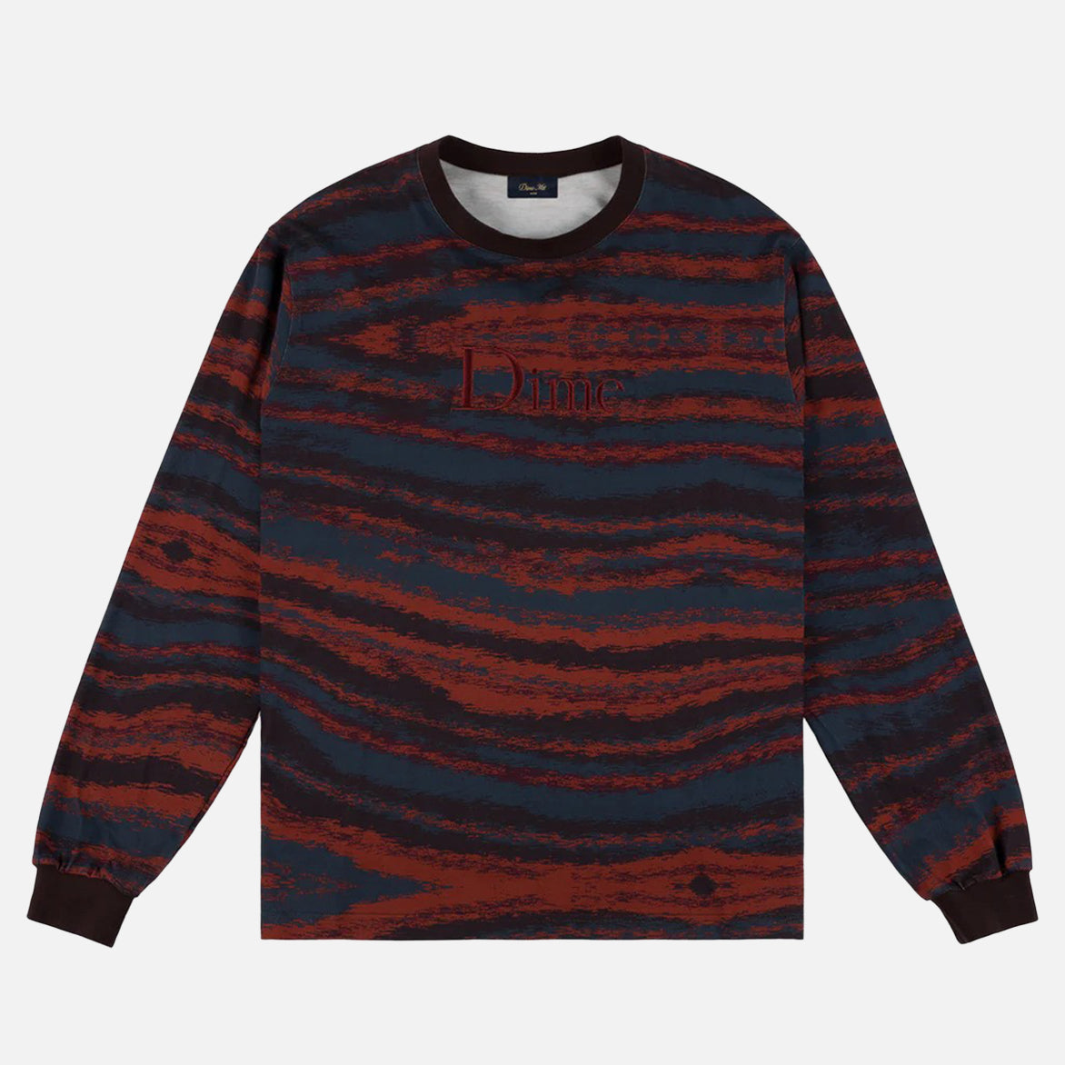 BRUSHSTROKE Long Sleeve Shirt in Bordeaux Red - Stylish Casual Wear for Men | Perfect for Office, Date Night & Fall Outfits