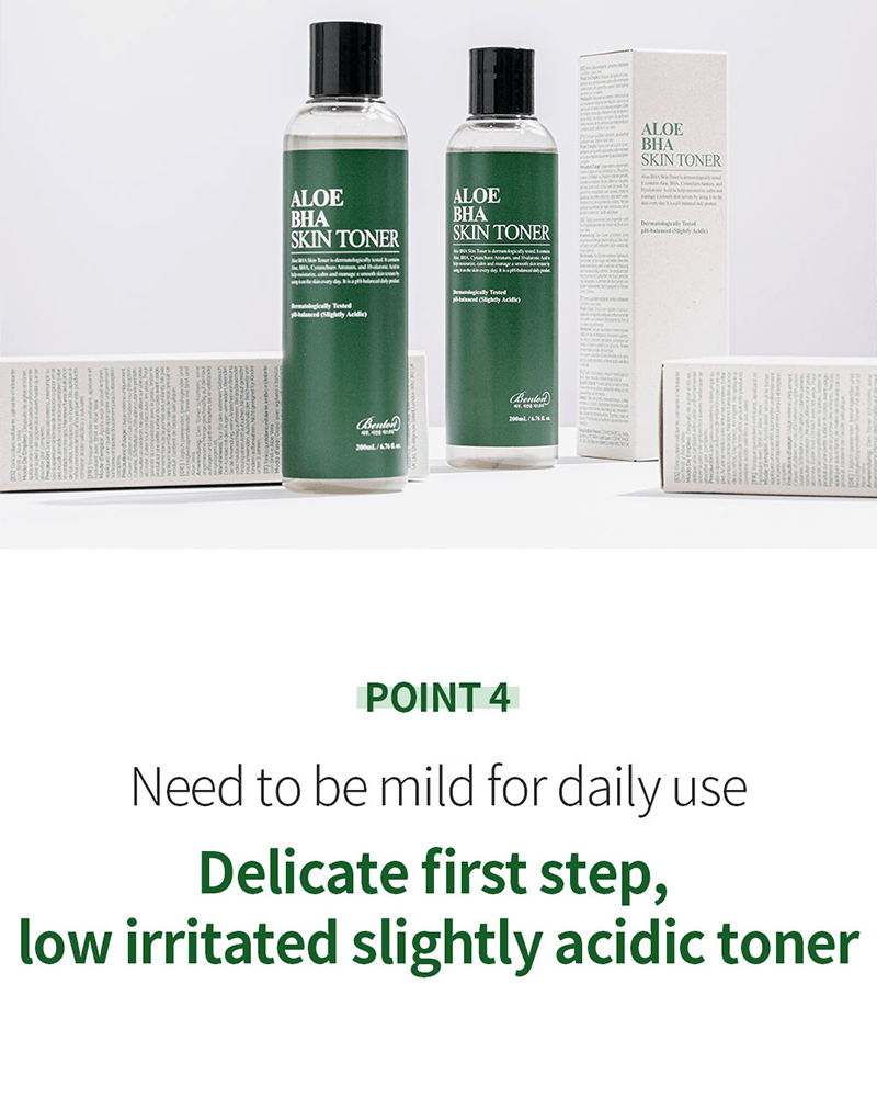 Benton Aloe BHA Skin Toner for Acne-Prone Skin | Renewal Formula | Korean Skincare for Oily & Combination Skin | Daily Facial Toner for Clear, Smooth Complexion | Perfect for Morning & Night Routine