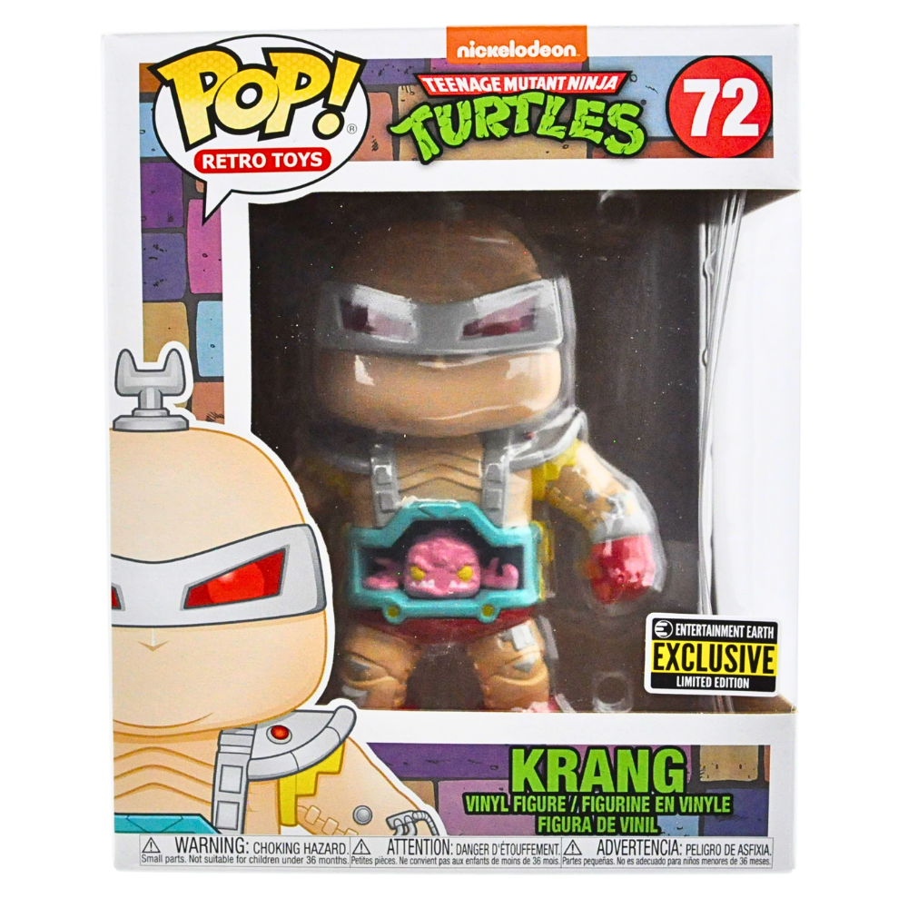 Funko Pop! Krang 6-Inch Vinyl Figure - Teenage Mutant Ninja Turtles Retro Collectible Toy | Entertainment Earth Exclusive | Perfect for TMNT Fans & Pop Culture Collectors