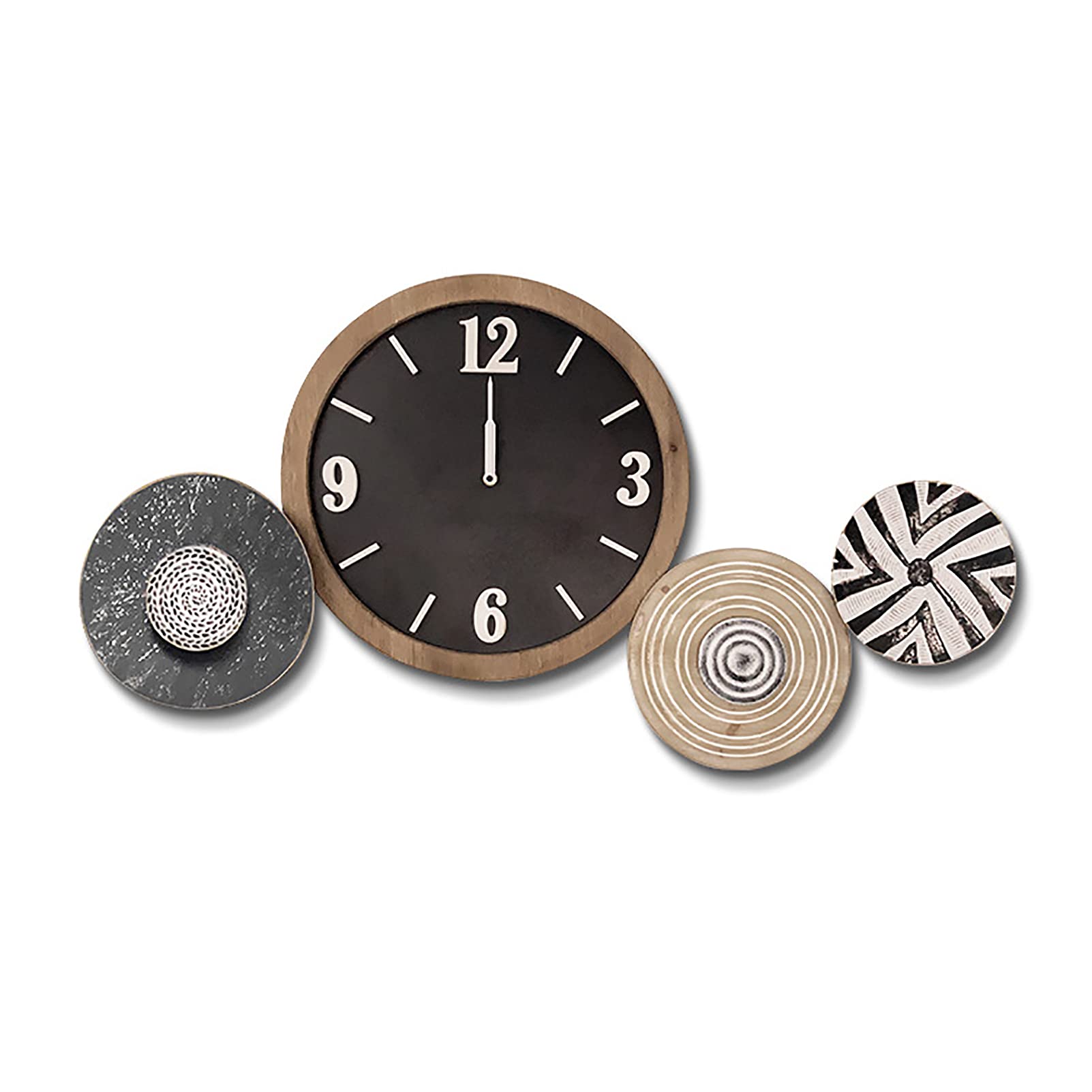Modern Wall Clock with Oversized Arabic Numerals - Minimalist Nordic Style Living Room Decor, Easy to Read Large Log Wall Clock for Home, Office & Bedroom