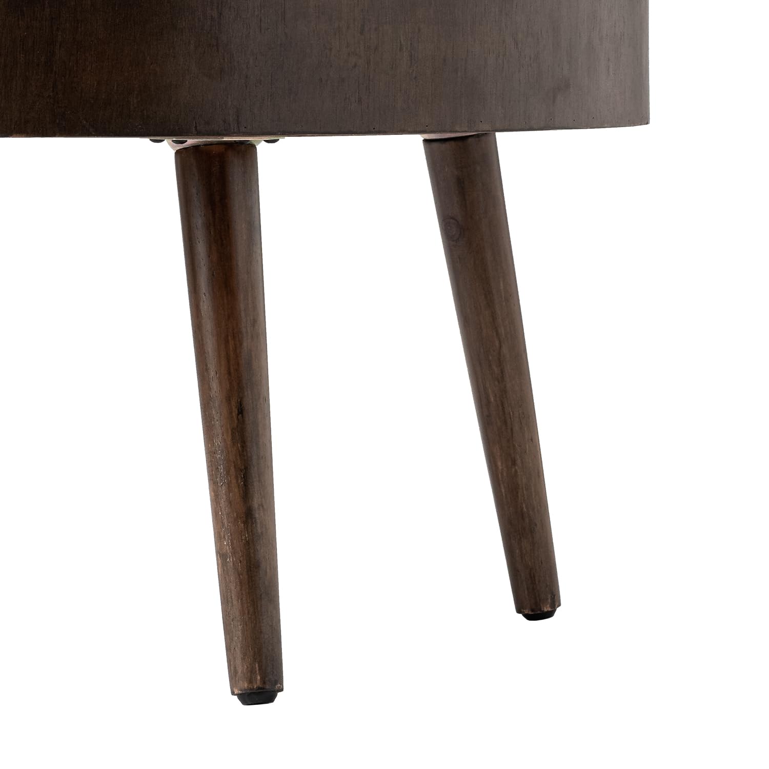 Round Coffee Table Set of 2 - Modern Farmhouse Nesting End Tables with Honeycomb Pattern, MDF Side Tables for Living Room, Bedroom, Office & Balcony - Perfect for Small Spaces, Coffee Serving & Home Decor