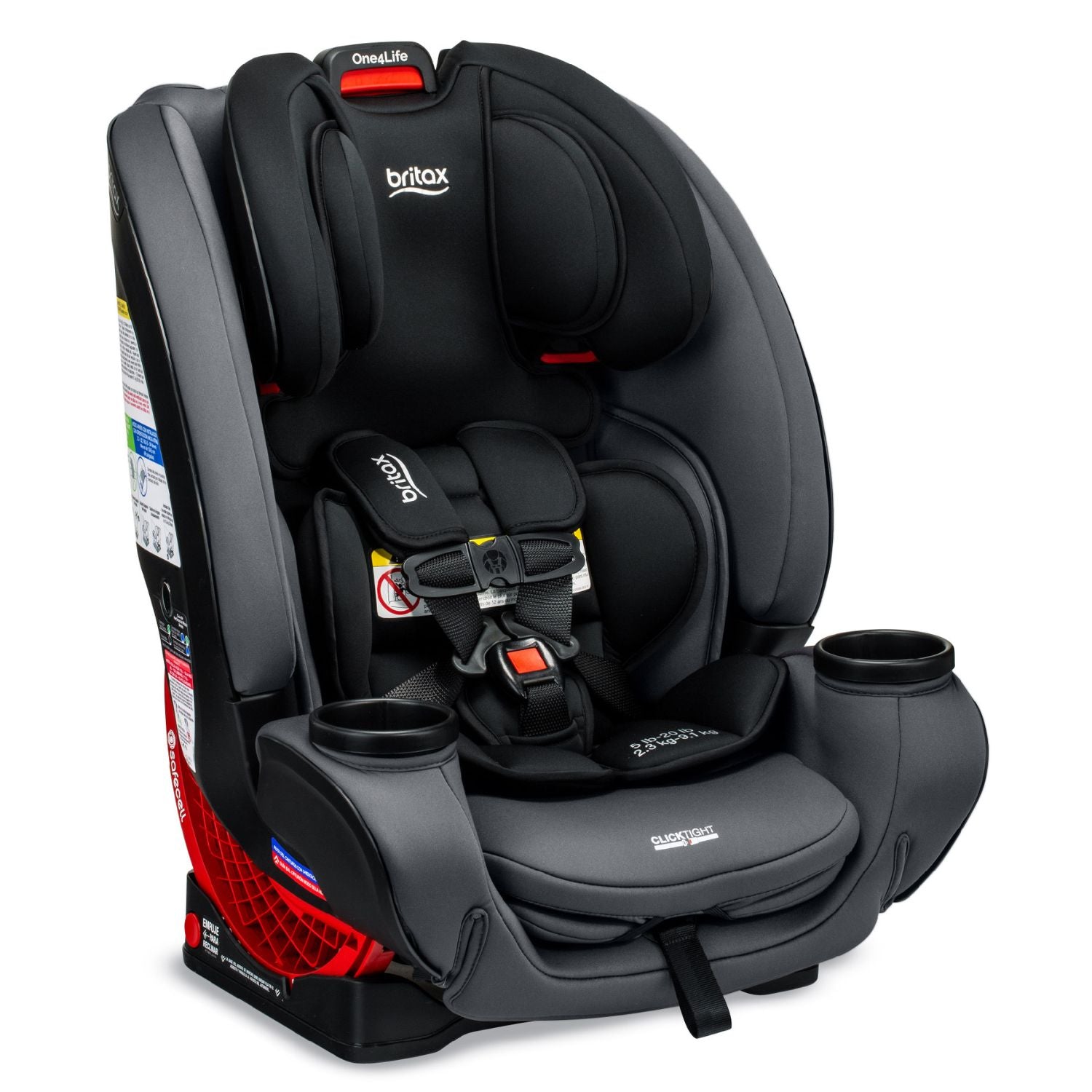 Britax One4Life ClickTight Convertible Car Seat - All-in-One Safety from Infant to Booster (5-120 lbs) | Perfect for Family Road Trips & Everyday Commutes