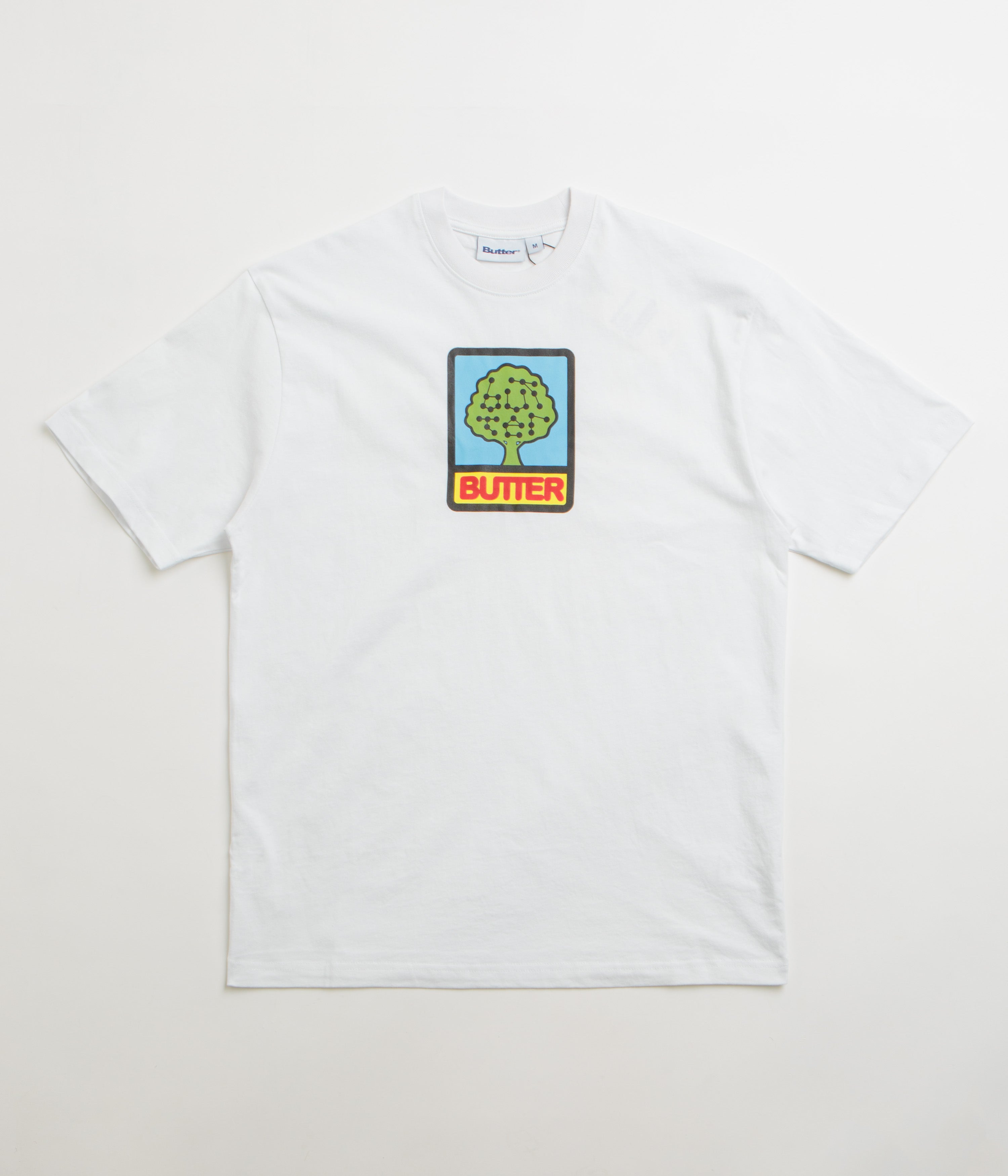 Butter Goods Growth T-Shirt for Men & Women - Soft Cotton White Tee - Perfect for Casual Wear, Gym, and Street Style