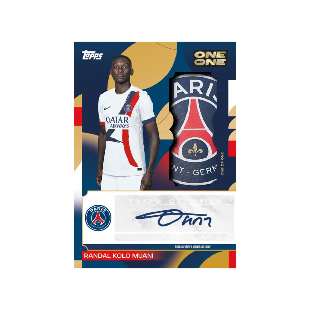 Topps Paris Saint Germain 2024/25 Team Set Soccer Trading Cards - Official PSG Player Collection for Collectors & Fans