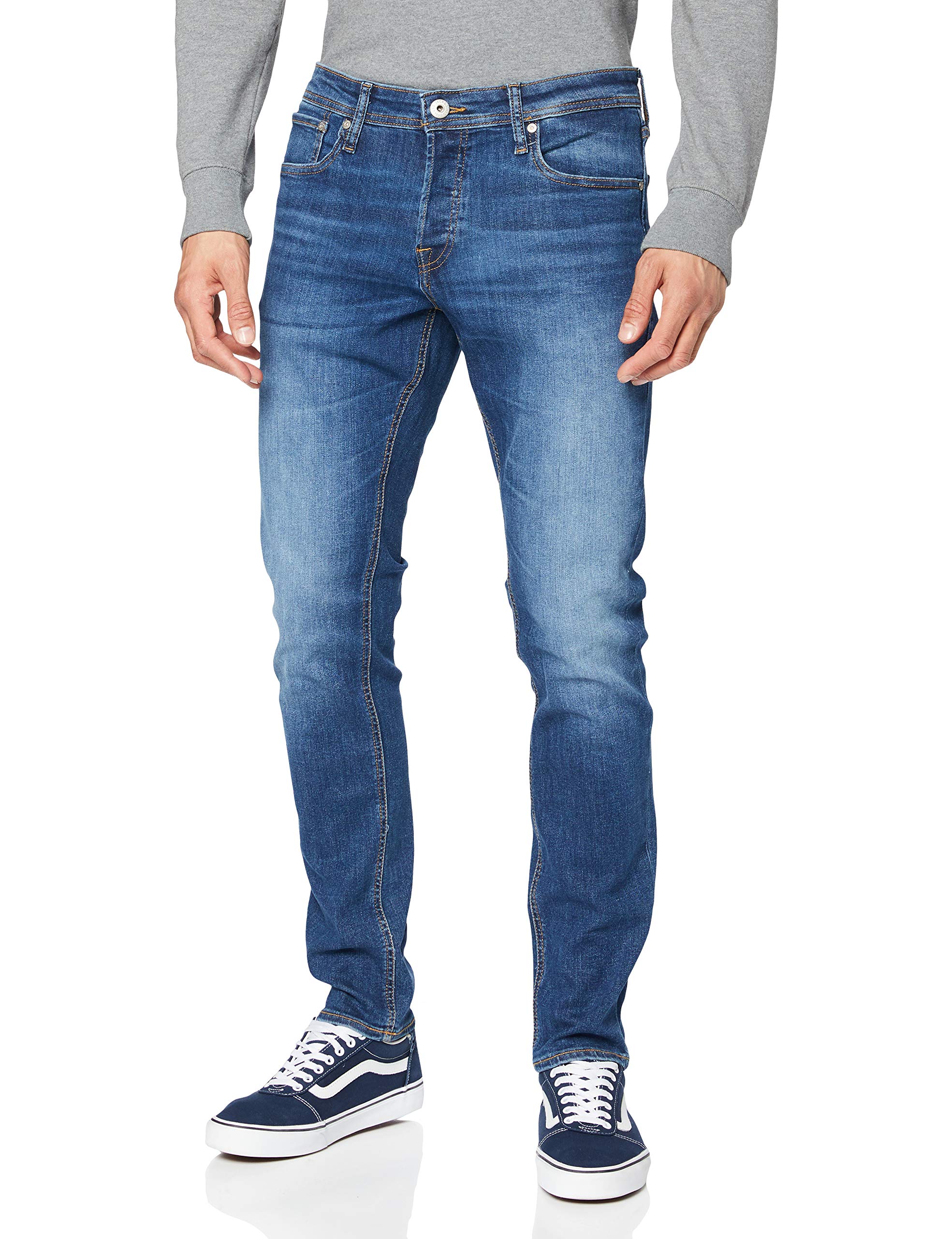 Jack & Jones Slim Stretch Jeans for Men - Comfortable & Stylish Denim Pants for Casual Wear, Work & Everyday Outfits