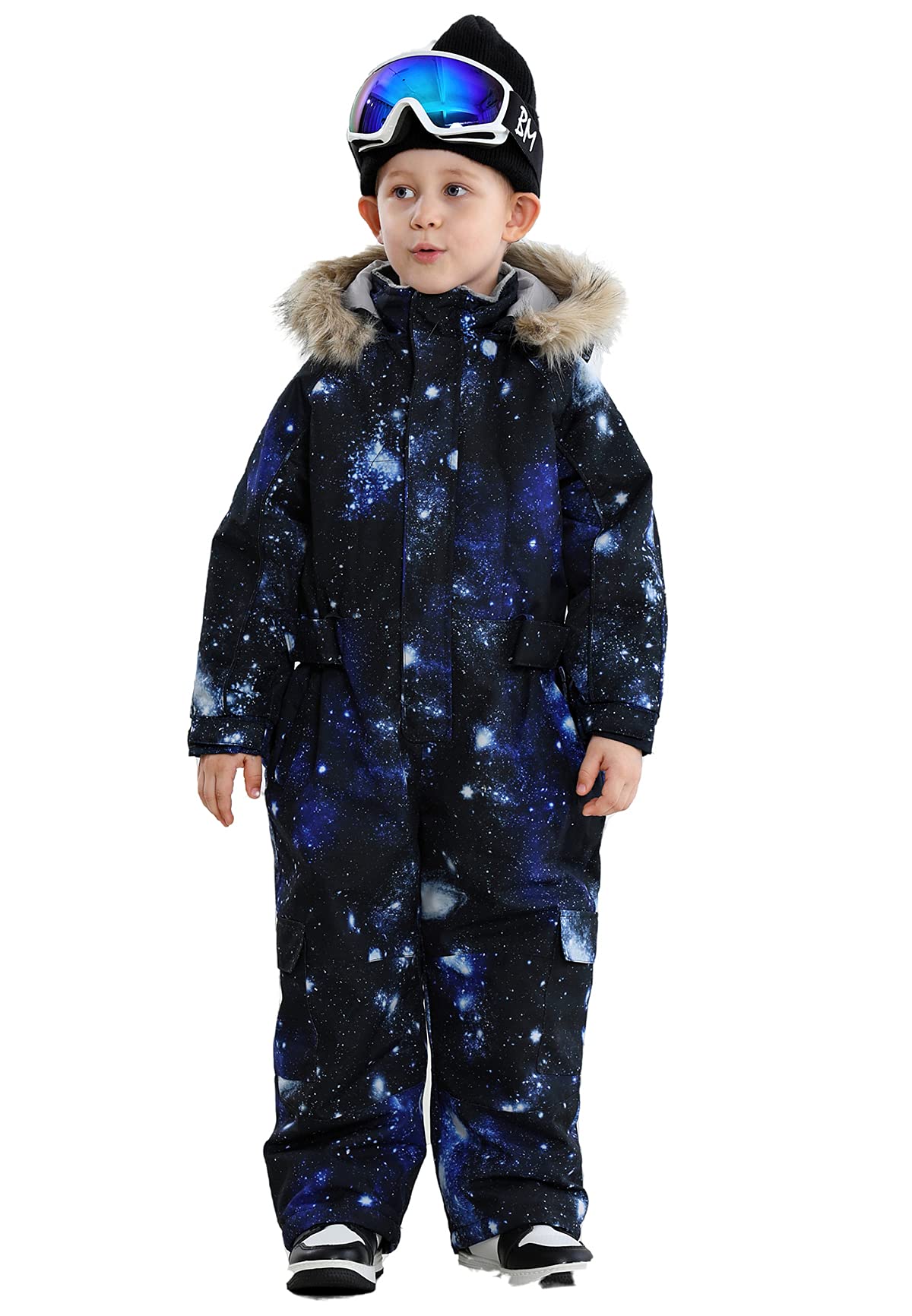 Kids Waterproof Snowsuits for Girls & Boys - Colorful Winter One-Piece Ski Coveralls & Jumpsuits | Warm Snow Play, Skiing, Outdoor Winter Activities