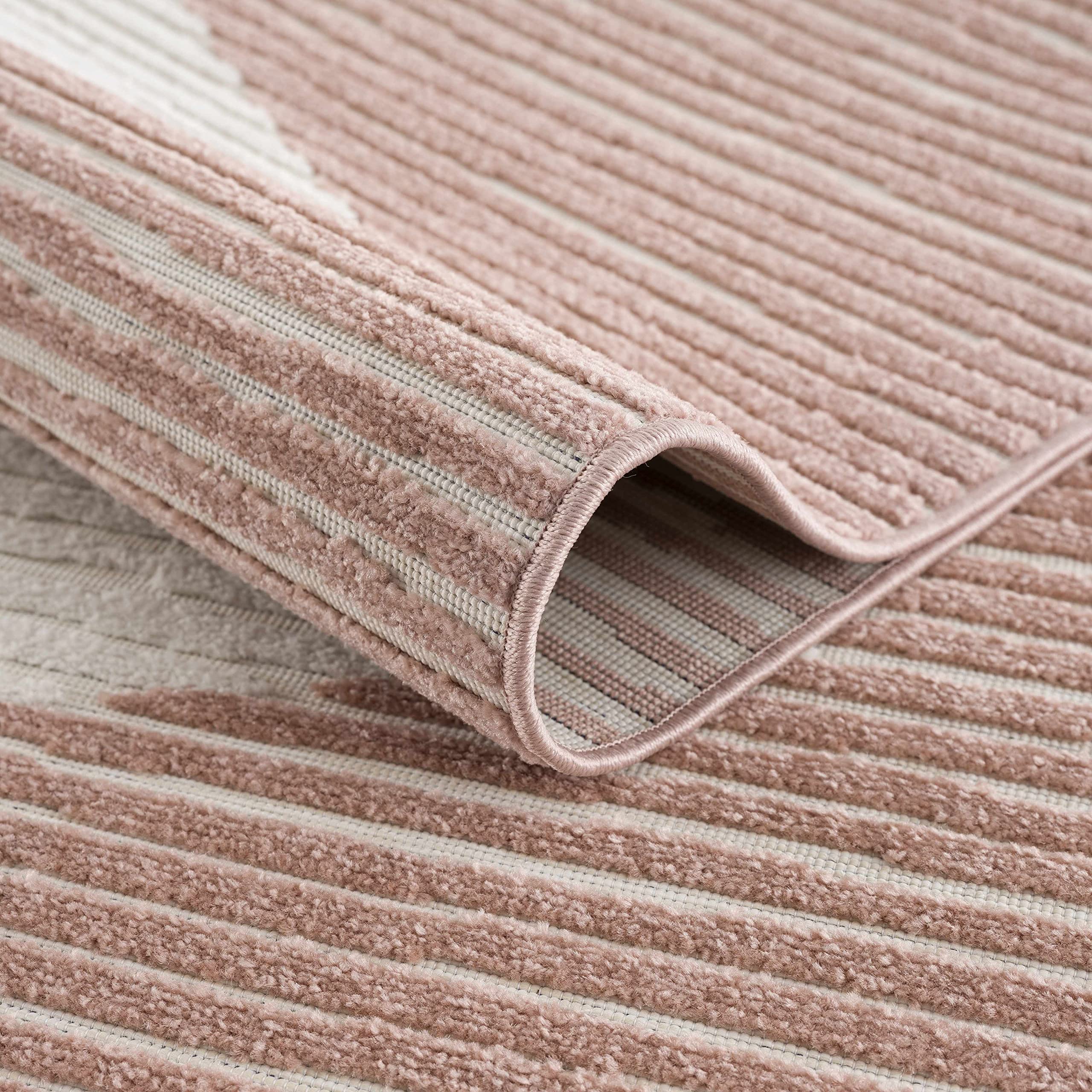 Hauteloom Tambilil Indoor Outdoor Area Rug - Beige & Brown - 6'7