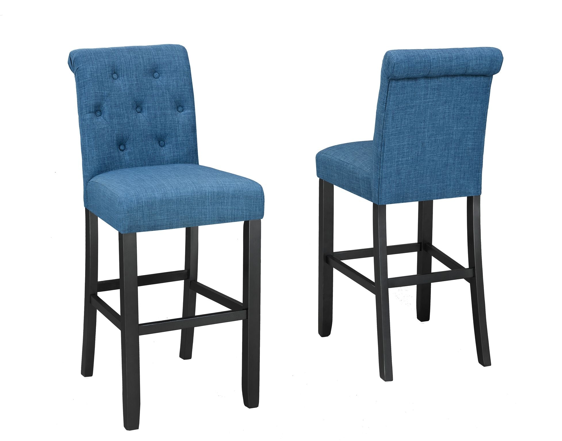 29'' Bar Stool Set of 2 - Modern Blue Counter Height Stools for Kitchen Island, Breakfast Bar & Home Decor - Durable & Comfortable Barstools for Dining & Entertaining