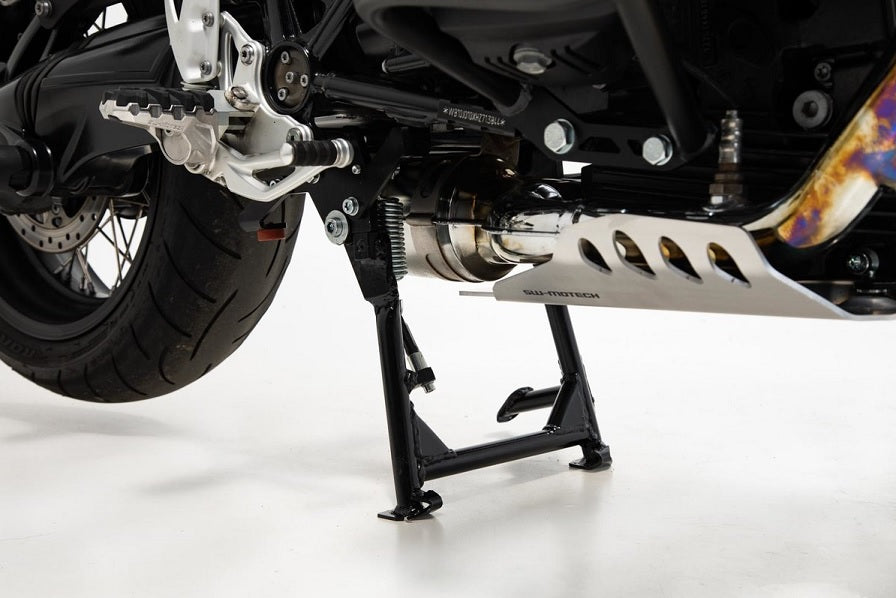 SW Motech RnineT | Pure Center Stand for BMW R nineT & R1200R - Heavy Duty Motorcycle Kickstand for Easy Parking & Maintenance | Perfect for Garage Storage & DIY Repairs