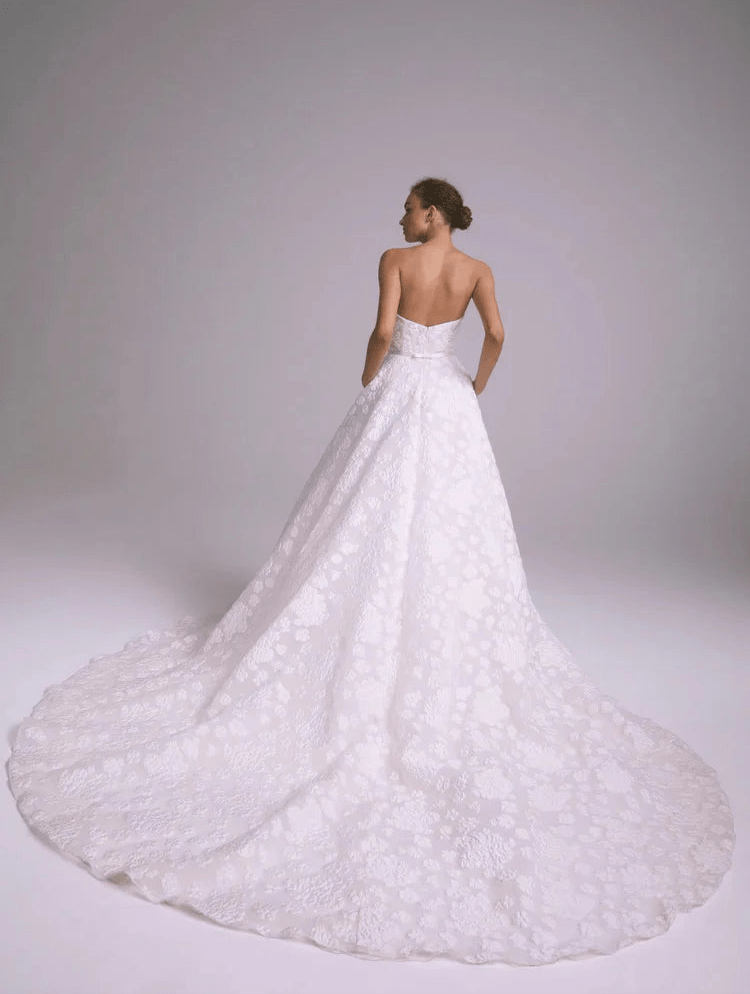 Amsale Devon Wedding Dress Size 12 - Elegant A-Line Gown for Bridesmaids, Prom & Formal Events