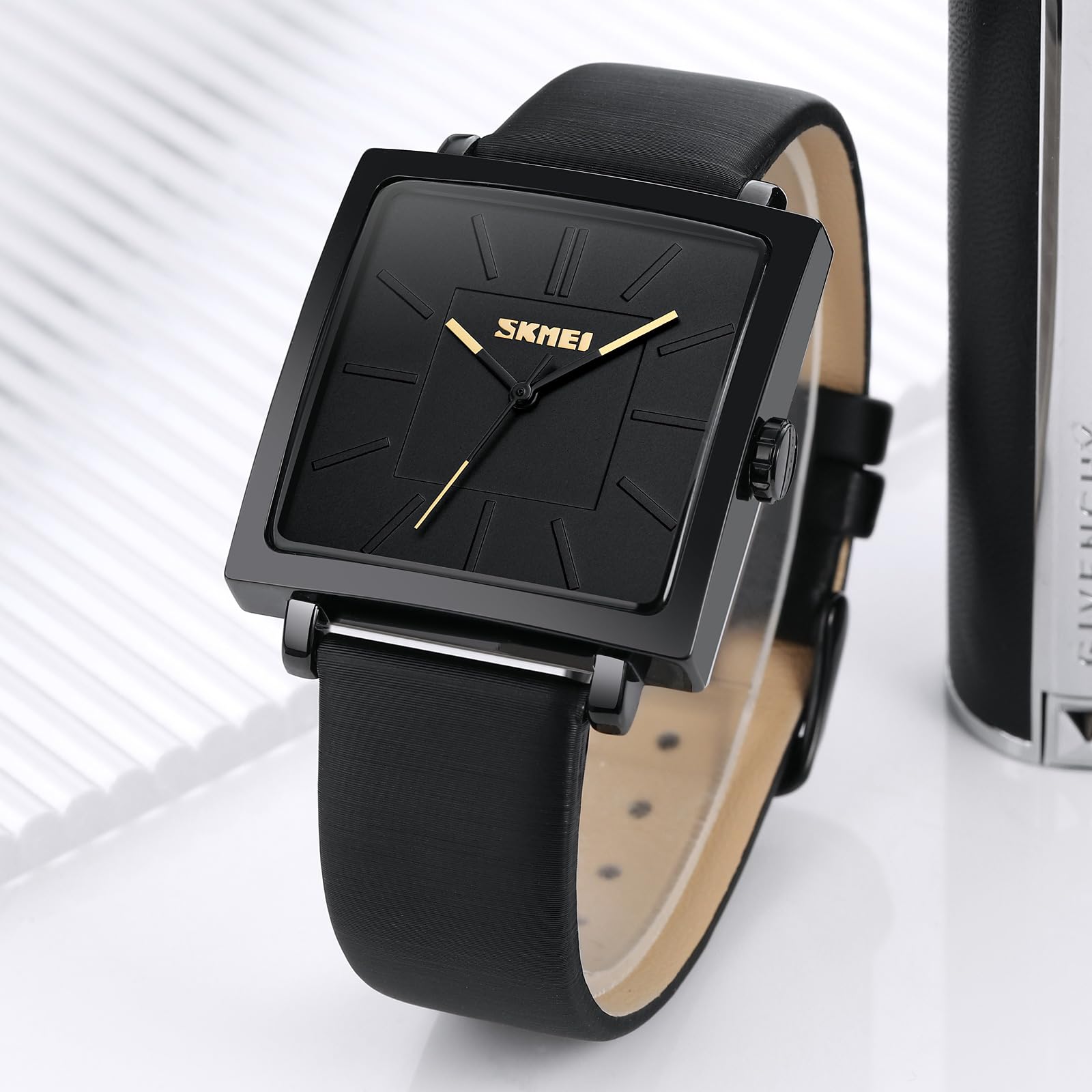 Waterproof Women's Leather Watch - Quartz Ladies Wristwatch for Small Wrists, Slim & Elegant Design for Everyday Wear, Office, and Special Occasions