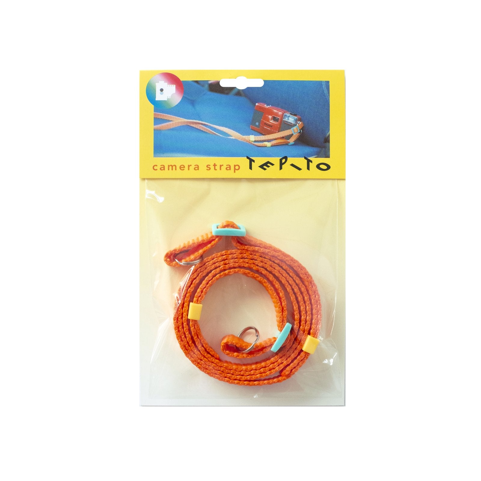 Dubblefilm Tepito Camera Strap - Adjustable Orange Neck Strap for DSLR & Mirrorless Cameras - Perfect for Travel, Street Photography & Everyday Use