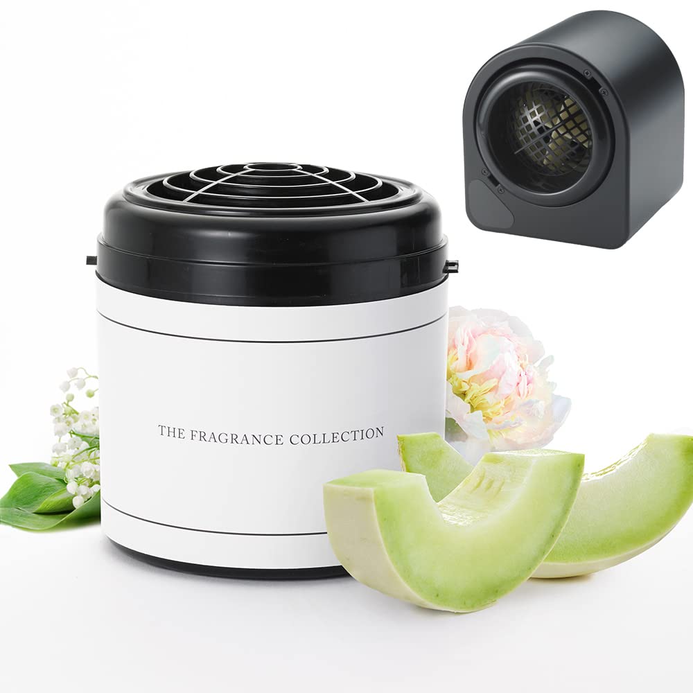 Luxury The Ritz-Carlton Home Aroma Diffuser Set with Tropical Escape Scent Cartridge - Melon & Jasmine Essential Oil Diffuser for Spa, Yoga, Bedroom Relaxation