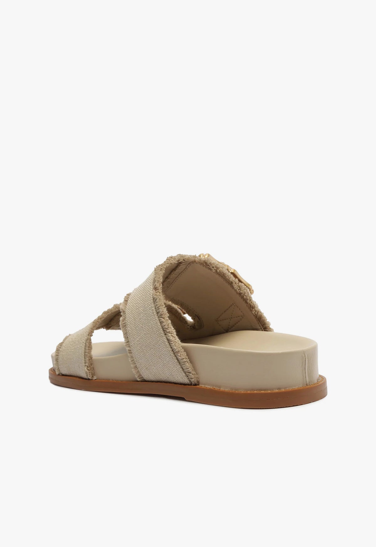 Enola Sporty Linen Sandals for Women - Breathable Summer Walking Shoes - Comfortable Casual Beach Flip Flops for Outdoor, Travel & Vacation
