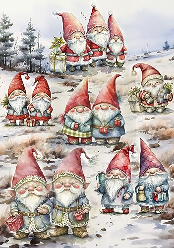Christmas Gnomes - 2 Sheets