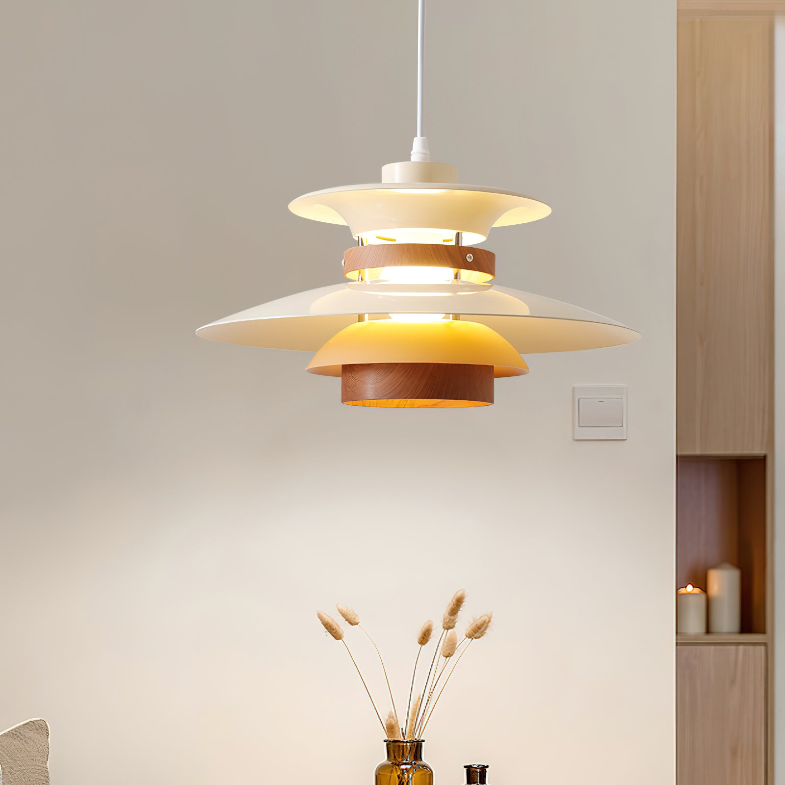 Mercero Modern Pendant Lamp - Stylish Hanging Light Fixture for Kitchen Island, Dining Room, and Living Room Decor