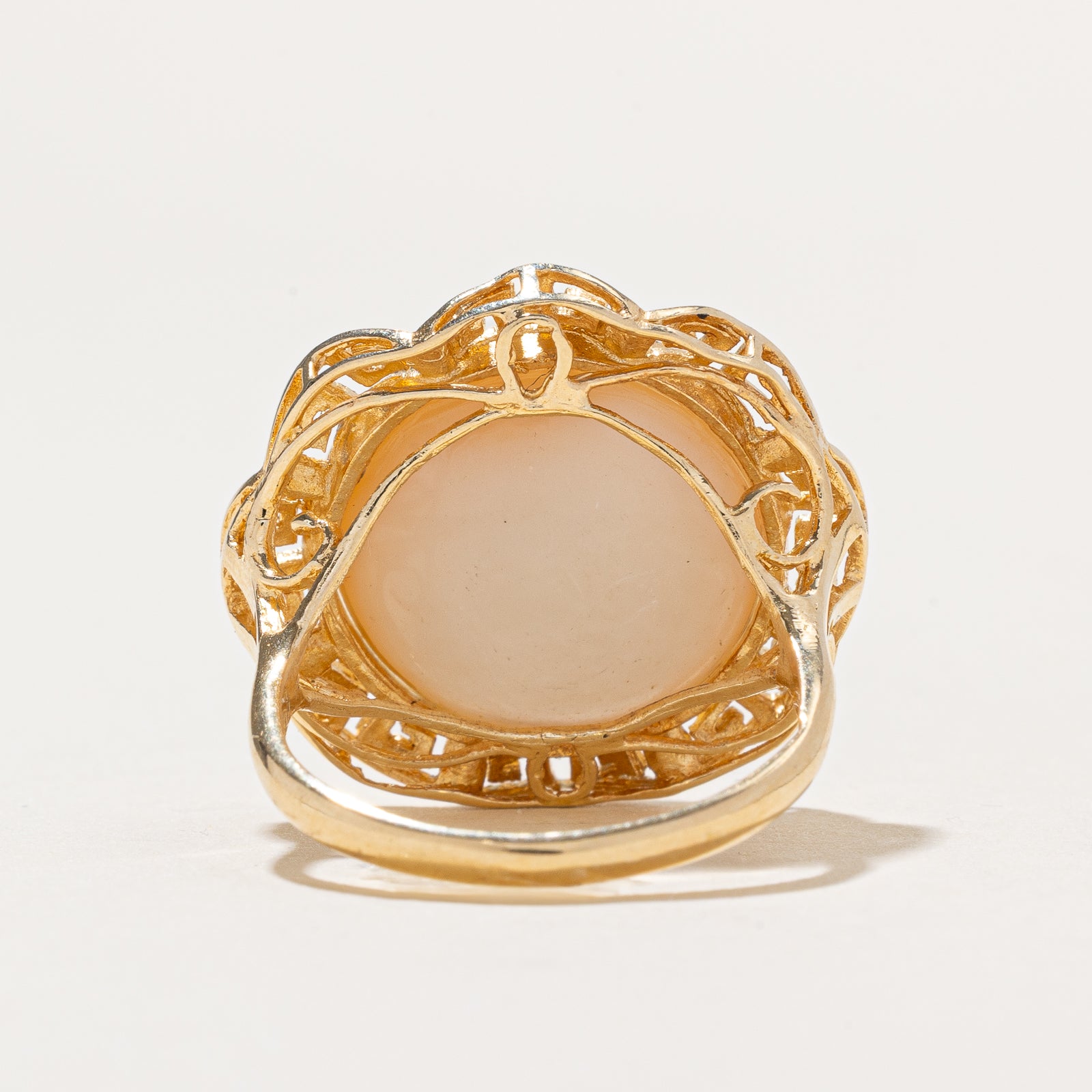 Elegant Solitaire Pearl Cocktail Ring for Women - Size 7.25 | Perfect for Evening Parties, Weddings & Special Occasions