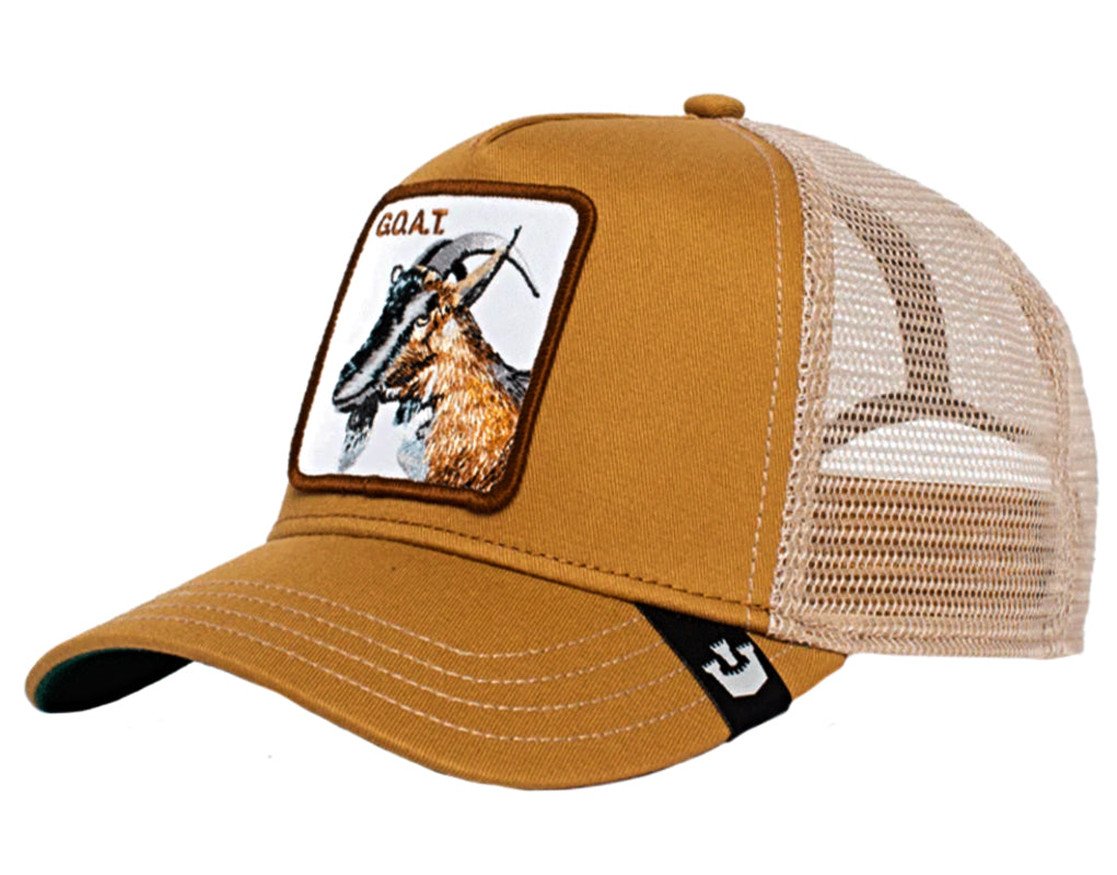 Goorin 'Goat' Trucker Style Baseball Cap in Rust - Vintage Distressed Cotton Hat for Men & Women - Perfect for Outdoor Activities, Casual Wear & Street Fashion