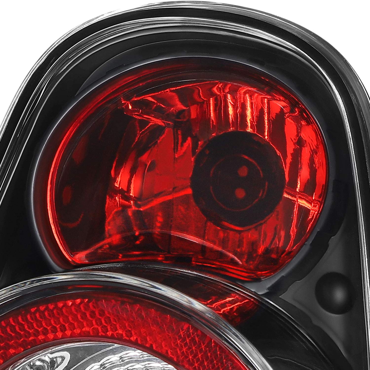 AKKON Black Tail Lights Pair for 2002-2006 Mini Cooper Hatchback & 2005-2008 Mini Cooper Convertible - Upgrade Your Car's Rear Style for Night Driving & Enhanced Visibility