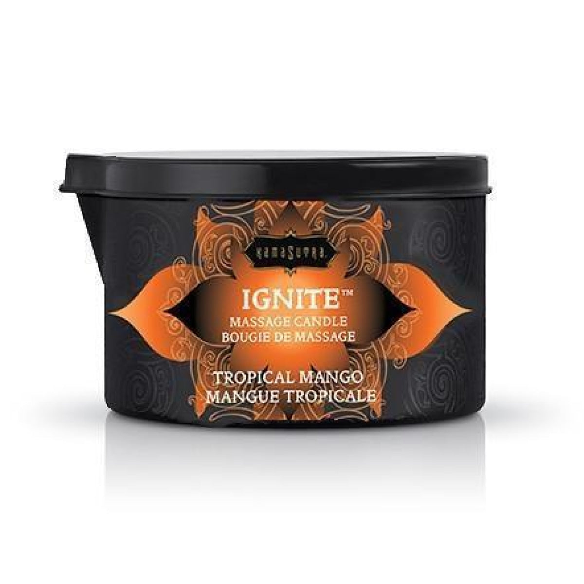 Relaxing Tropical Mango Massage Candle - Aromatherapy Soy Wax Candle for Couples Massage, Spa & Romantic Nights - Perfect Gift for Valentine's Day