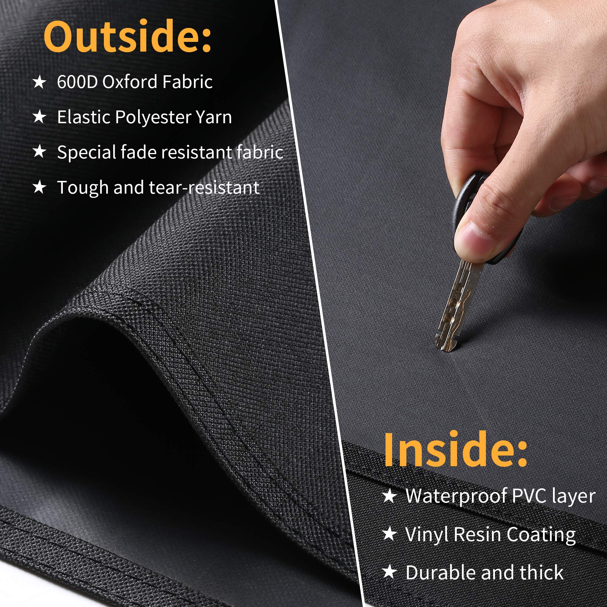 SUPJOYES Heavy Duty Waterproof BBQ Grill Cover for George Foreman GGR50B, GFO3320, GFO240 - Indoor/Outdoor Electric Grill Protector for Patio, Backyard, Camping & Tailgating