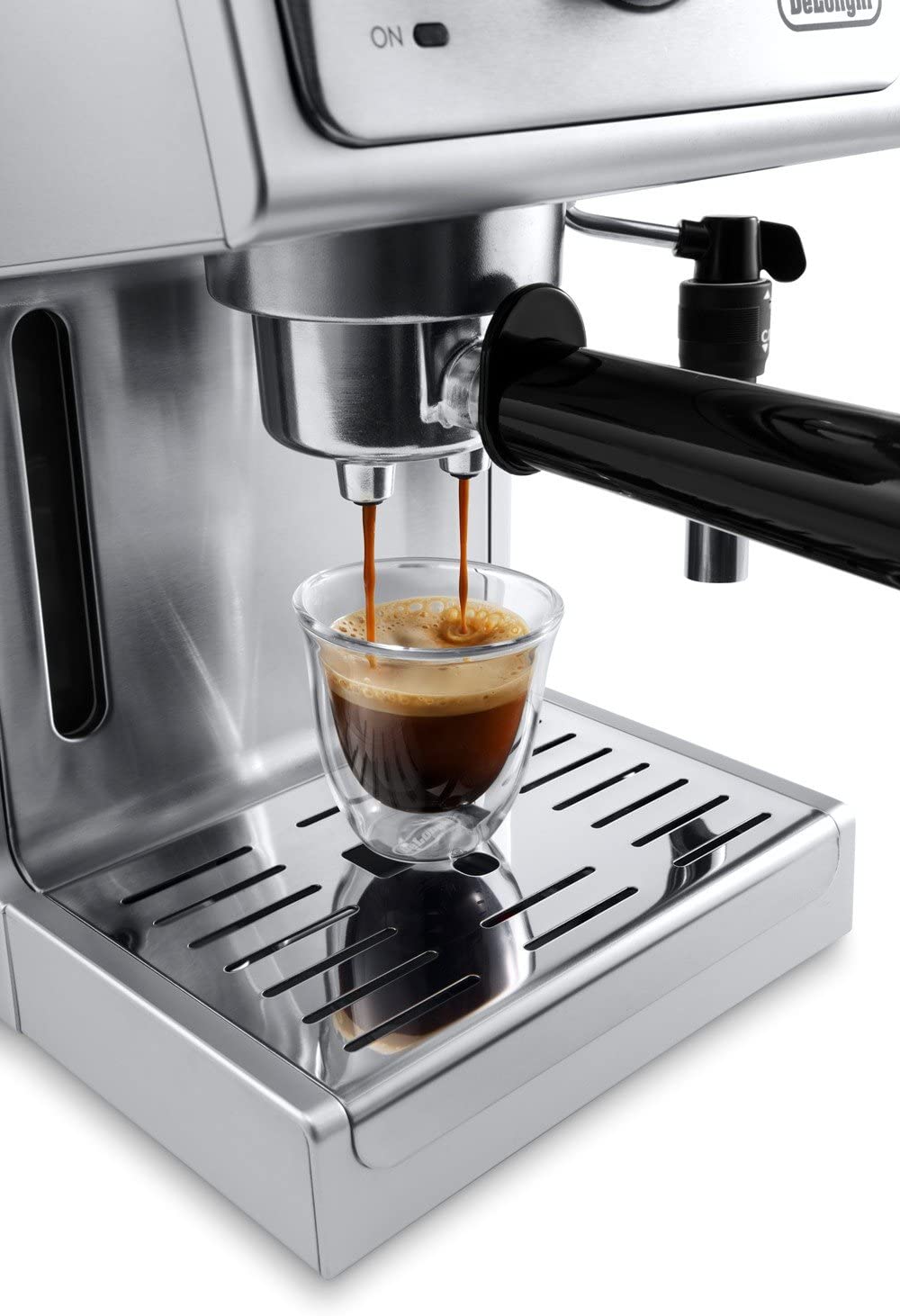 De'Longhi Premium Espresso & Cappuccino Maker with Adjustable Milk Frother - Perfect for Home Baristas & Coffee Lovers (Kitchen, Office, Gift)