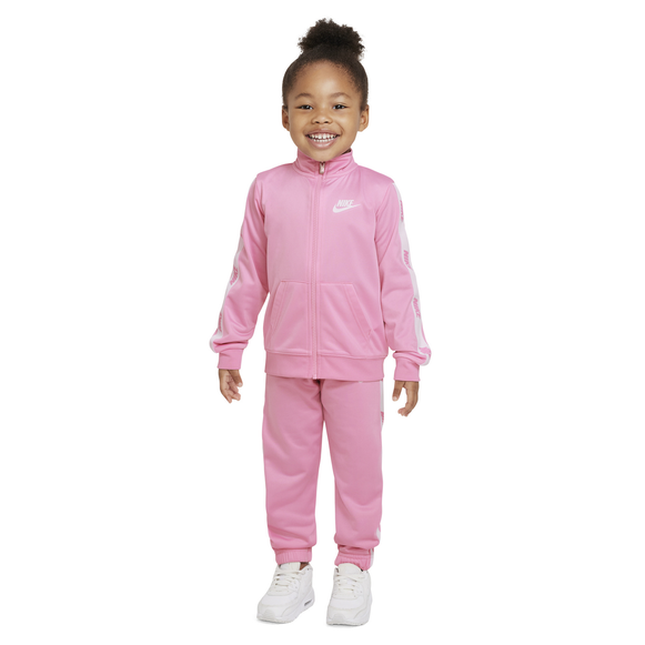 Nike Toddler Pink Tricot Tracksuit Set - Soft & Comfortable 2-Piece Outfit for Baby Girls - Perfect for Playdates, Daycare & Outdoor Activities