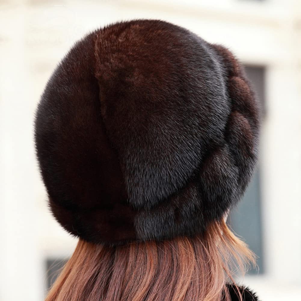 Women's Beret Winter Hat - Warm Russian Ushanka Trapper Hunting Cap for Cold Weather - Cozy Outdoor Winter Accessory for Mom, Skiing & Snow Activities