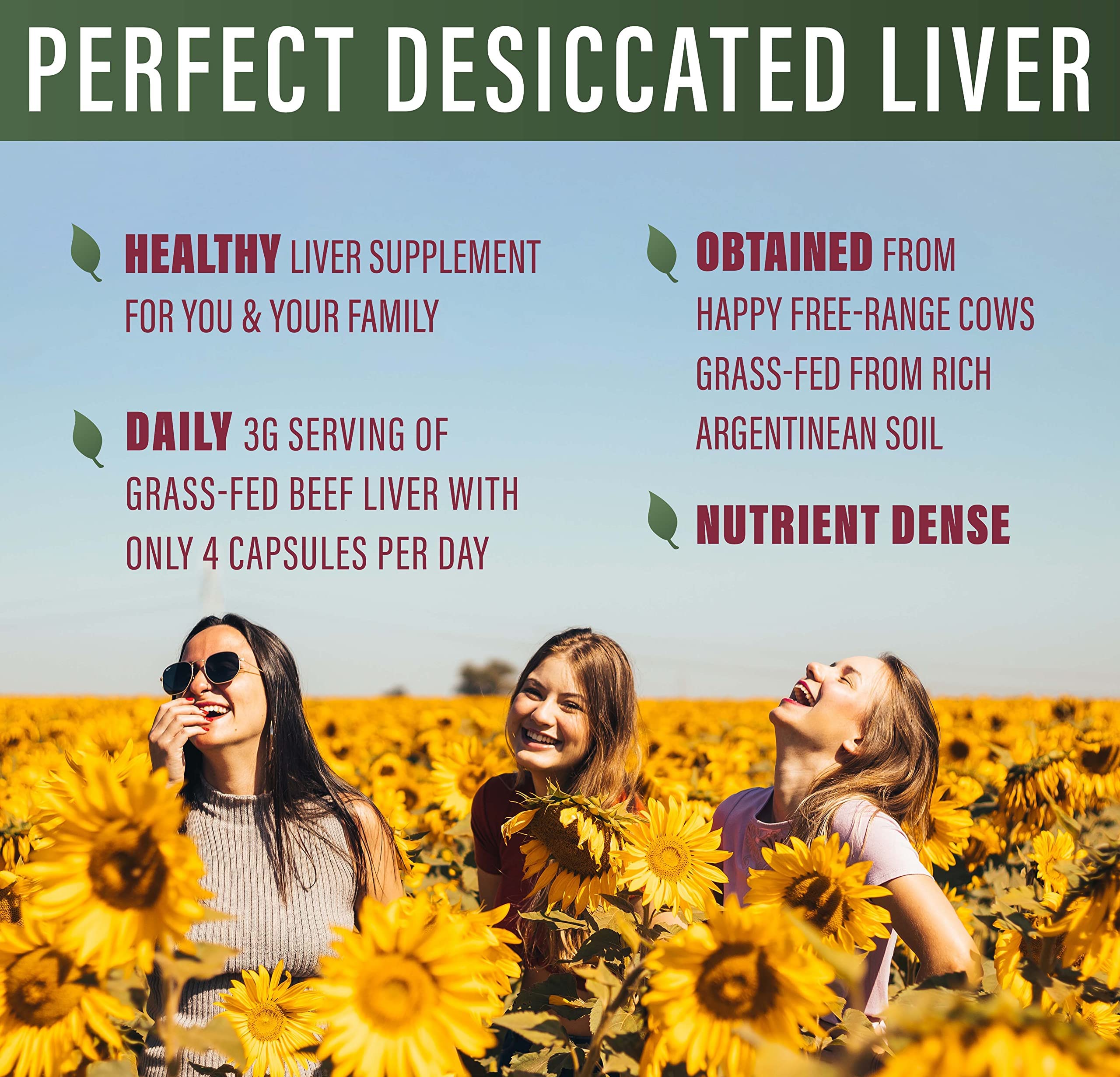 Perfect Desiccated Liver Capsules – 120 Count, Undefatted Beef Liver Supplement – Rich in Protein, Iron, Vitamins A & B – 5 Pack – Supports Energy, Immunity & Muscle Recovery – Ideal for Athletes, Fitness Enthusiasts & Paleo Diet