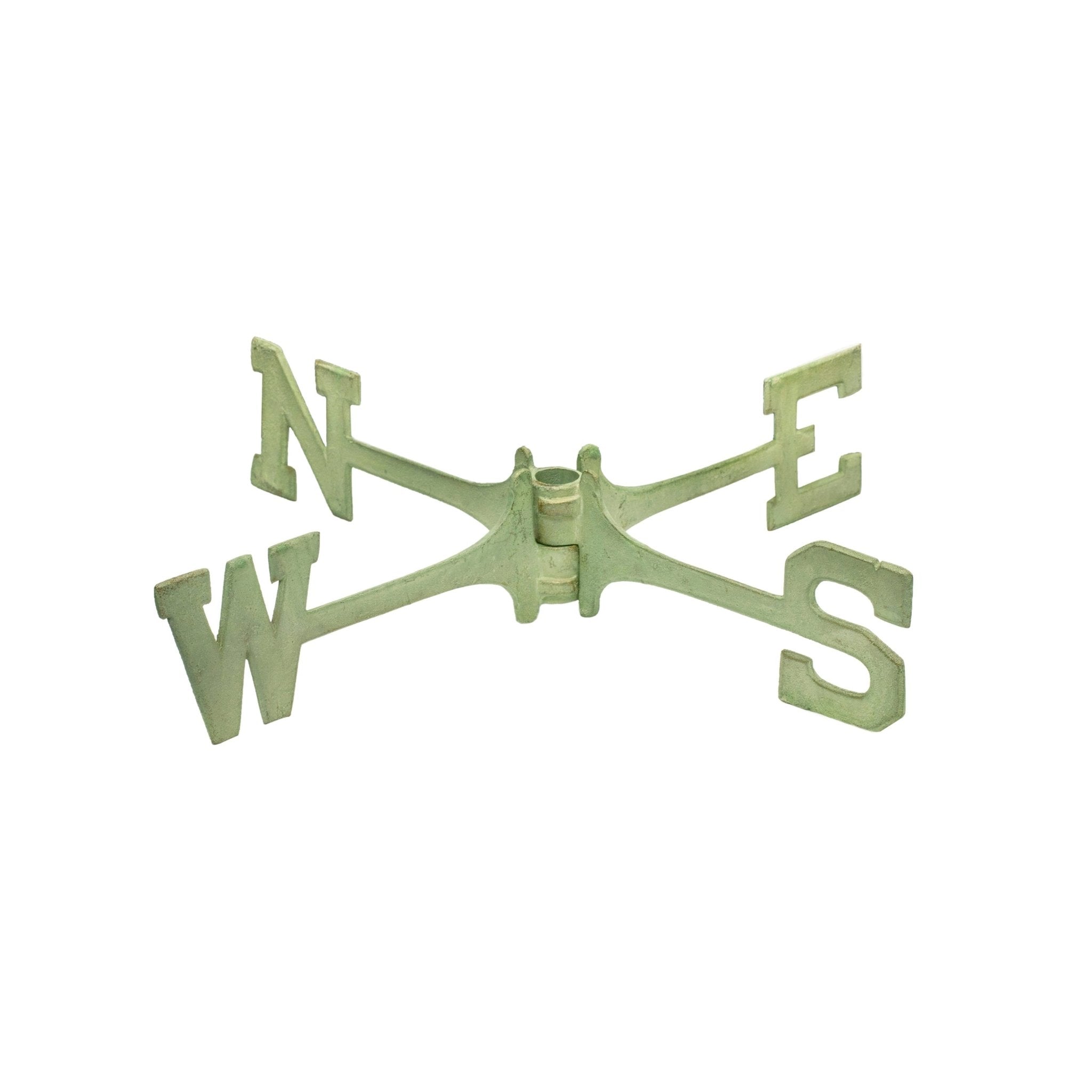Large 18-Inch Brass Weathervane with Directional Compass - Perfect for Garden, Farmhouse, and Barn Roof Decor