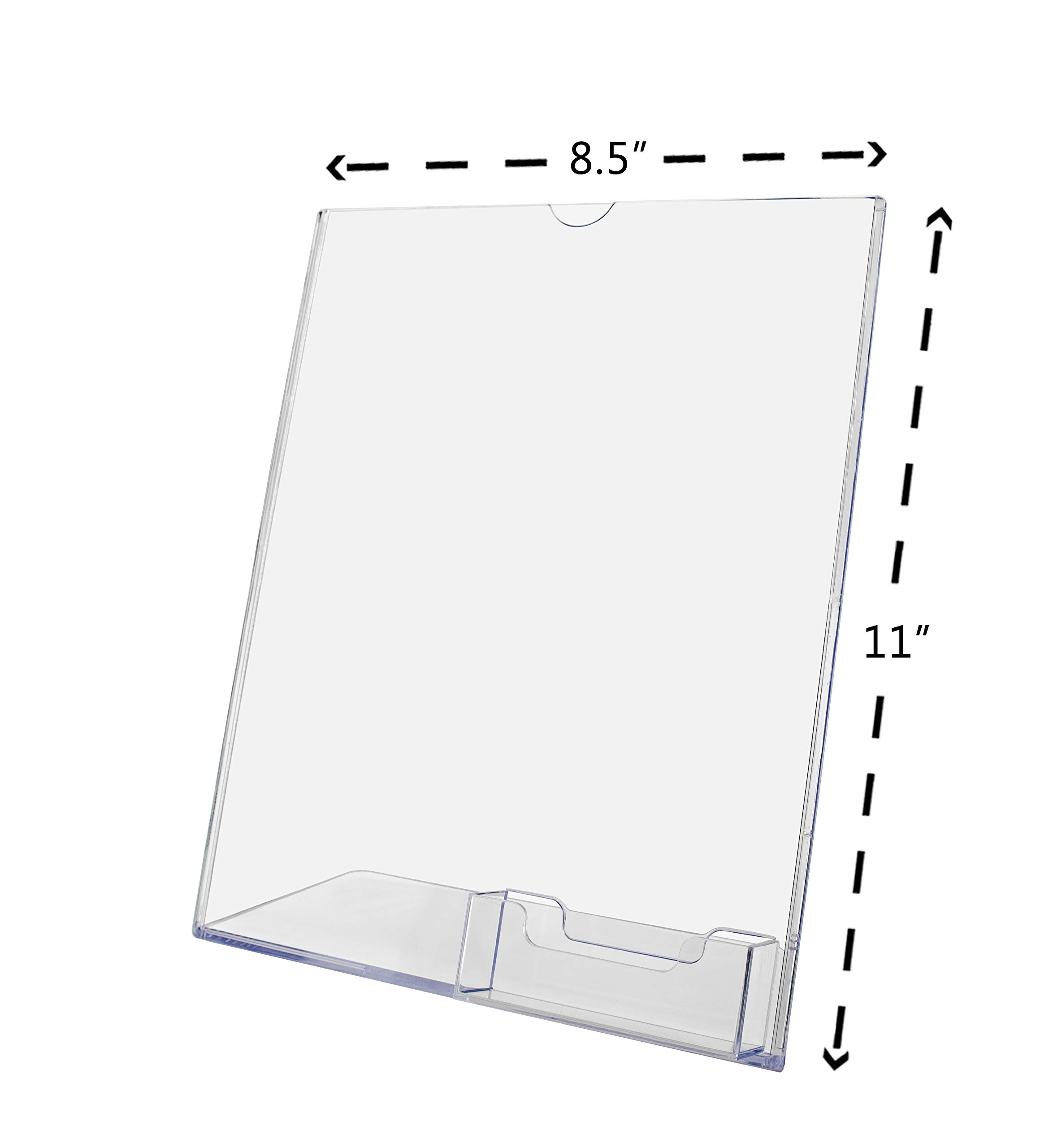 2 Pack Clear Acrylic Sign Holder for 8.5