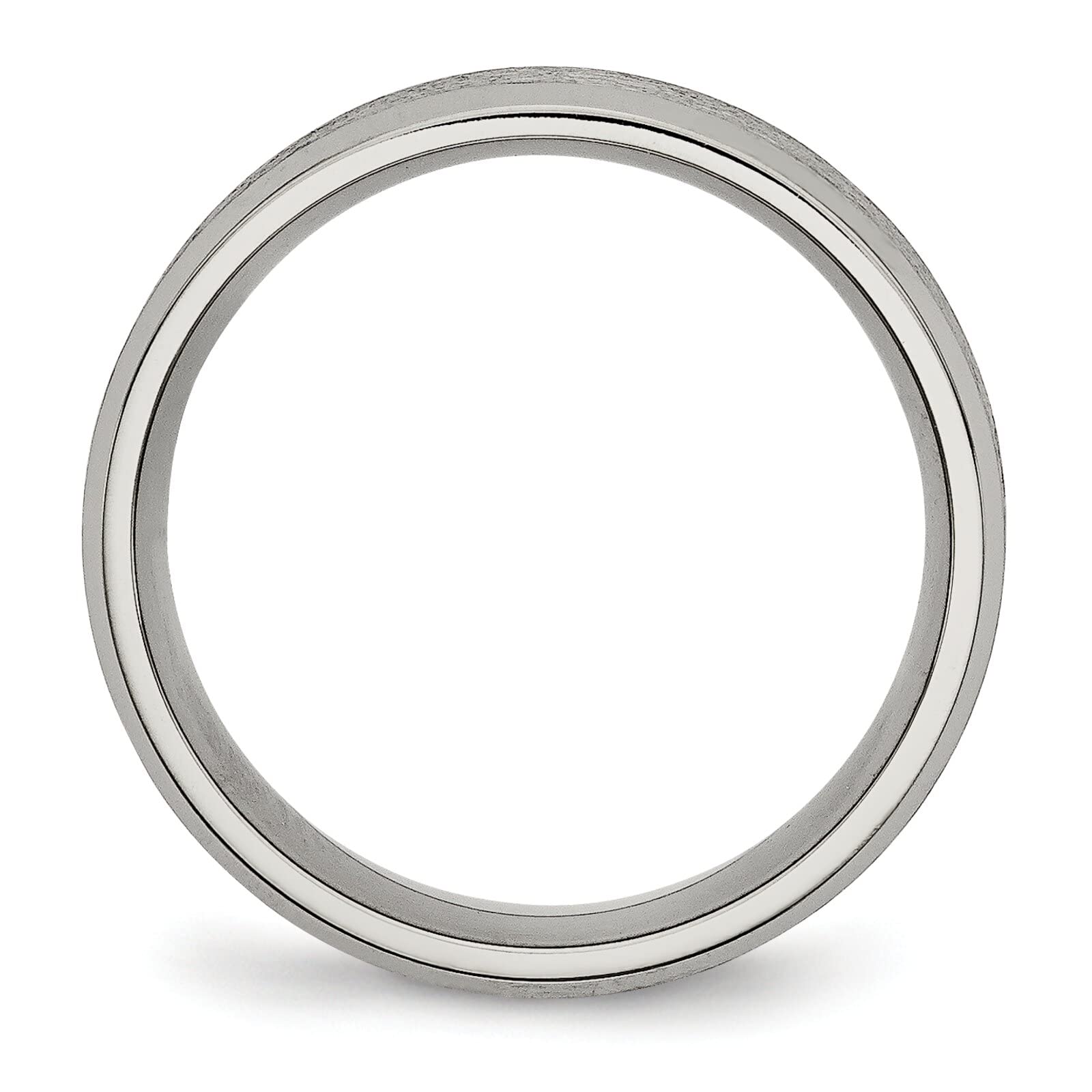 8mm Titanium Men's Wedding Ring Band - Size 14.5 Satin Finish - Durable & Comfortable for Everyday Wear - Perfect for Weddings, Anniversaries & Special Occasions