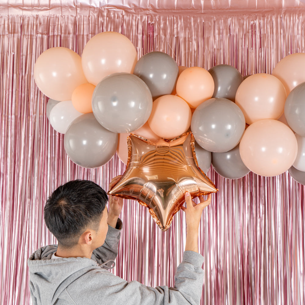 Balloonify Champagne Star Balloon Arch Garland Kit - 129 Pieces Party Decorations for Weddings, Birthdays & Baby Showers - 1 Count Box