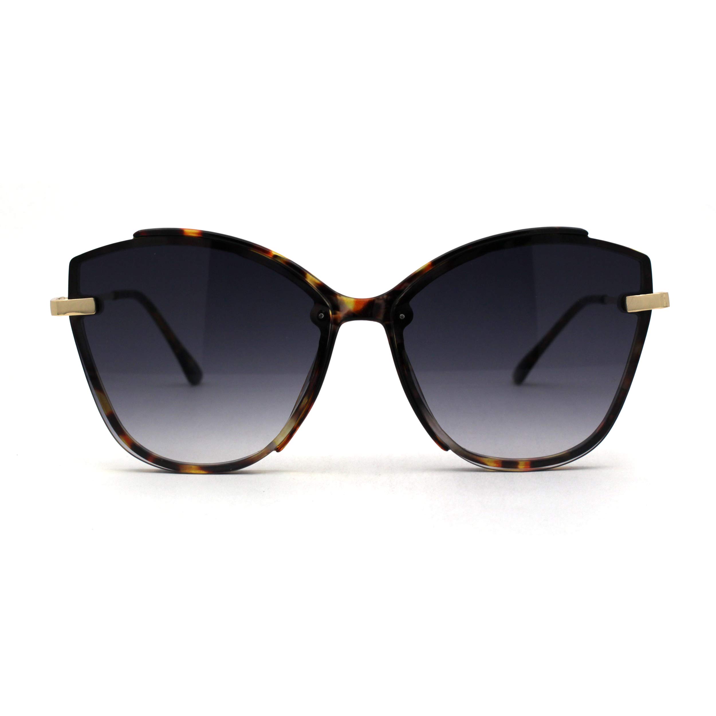 Women's Fashion Butterfly Diva Plastic Sunglasses with Exposed Lens - Trendy UV Protection Shades for Beach, Party & Summer Outfits