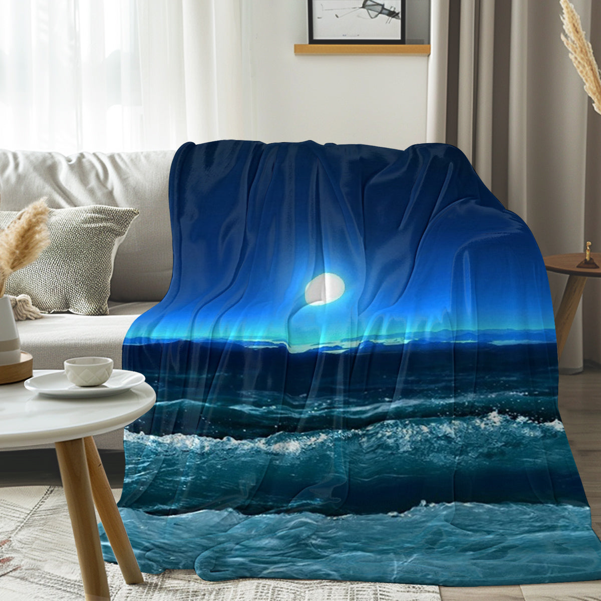 Midnight Magic Flannel Fleece Blanket - Ultra Soft Warm Cozy Throw for Bed, Couch & Camping - Perfect for Winter Nights, Movie Time and Outdoor Adventures