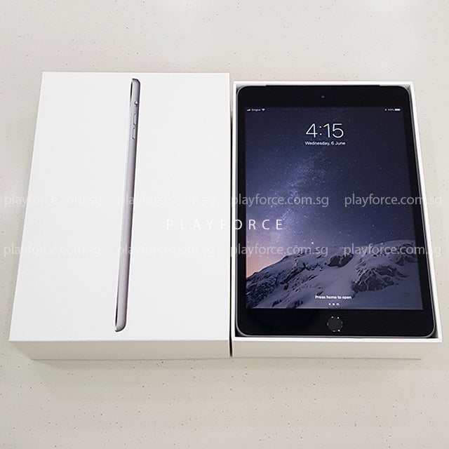 Apple iPad Mini 3 16GB Wi-Fi + Cellular - Space Gray | Compact Tablet for Work, Travel & Entertainment