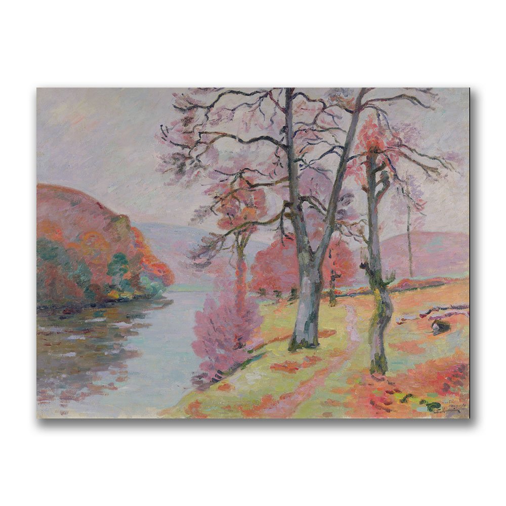 Trademark Fine Art Jean Baptiste Guillamin Crozant Brittany 1912 Canvas Wall Art Print - 35x47 Inches - Vintage French Landscape Painting for Living Room, Bedroom & Office Decor