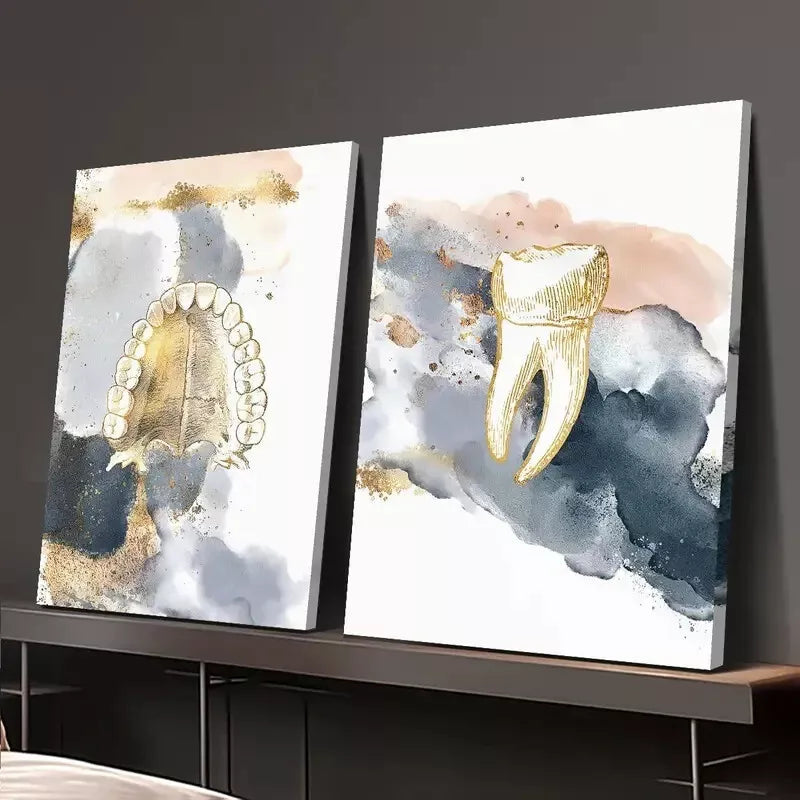 2-Piece Abstract Texture Wall Art Canvas - 50x75cm Framed Decorative Painting | High-Quality Print | 100% Australian Made | Ready to Hang | Perfect for Living Room, Bedroom & Office Decor