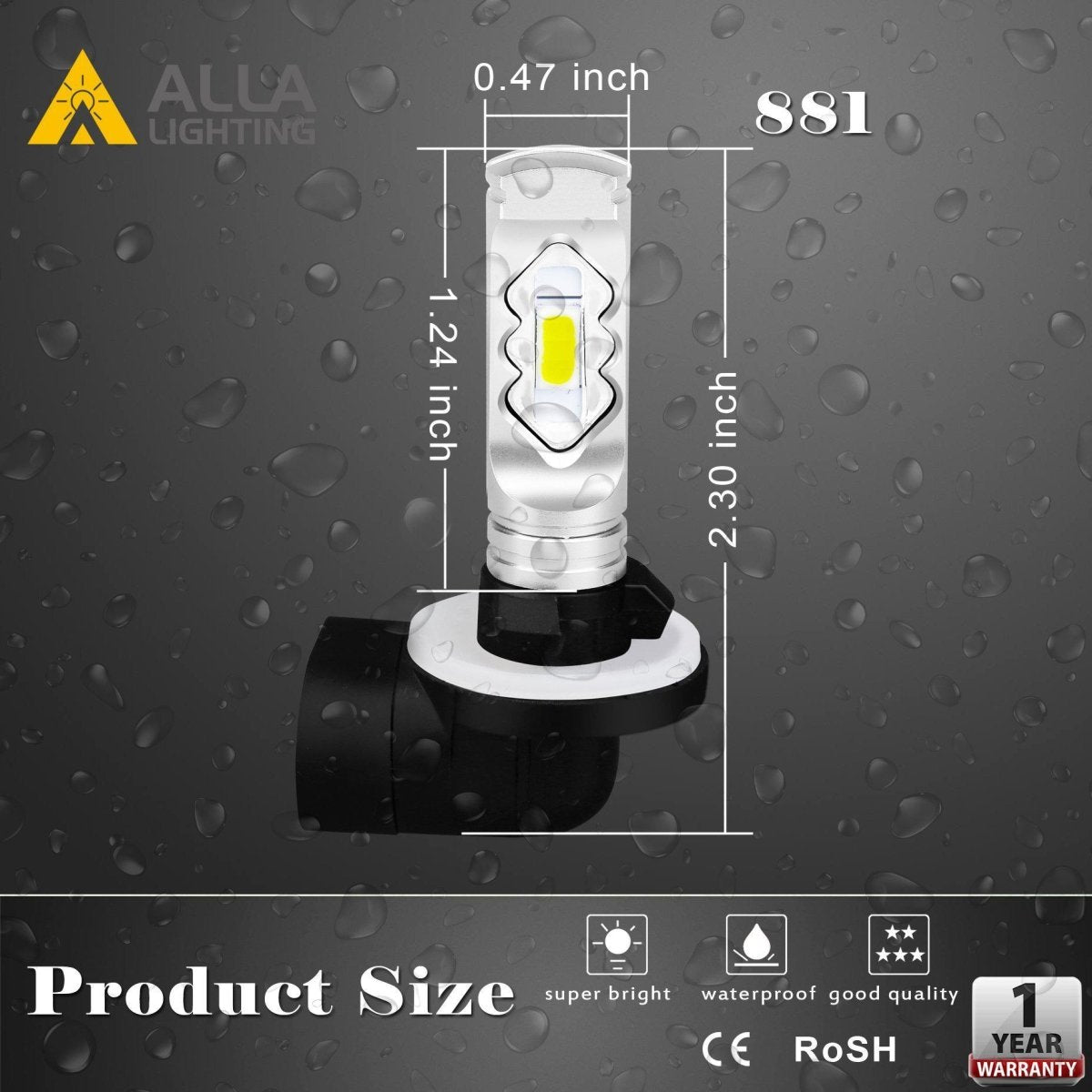 898 881 LED Bulbs ETI SMD Fog Lights - Super Bright Replacement for Cars, Trucks, SUVs (889) - Perfect for Night Driving & Off-Road Adventures