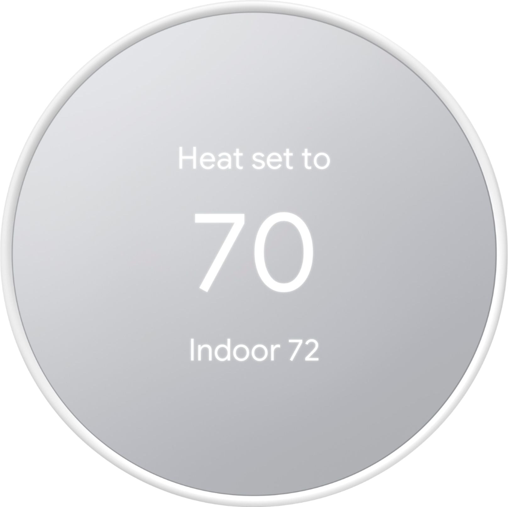 Google Nest Smart Programmable WiFi Thermostat GA01334-US - Snow White | Energy Saving Smart Home Device for Temperature Control in Living Room, Bedroom & Office