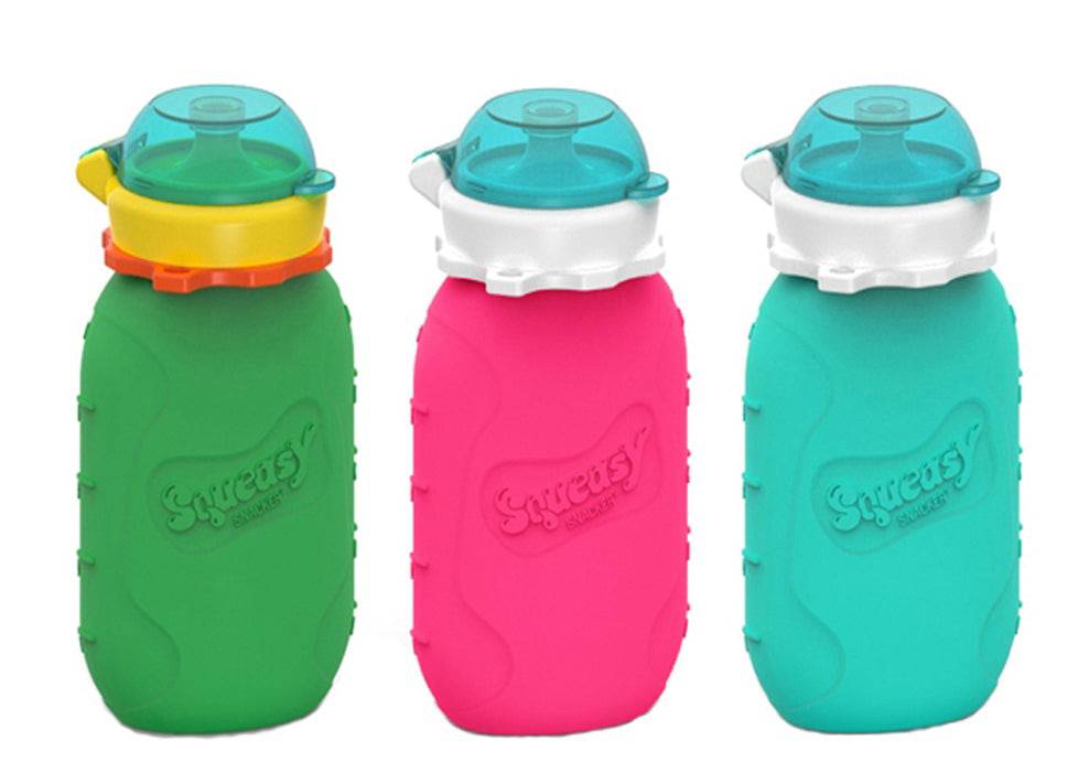 180ml Silicone Squeasy Snacker - Reusable Yogurt & Drink Pouch for Kids | Perfect for School Lunches, Travel & On-the-Go Snacks