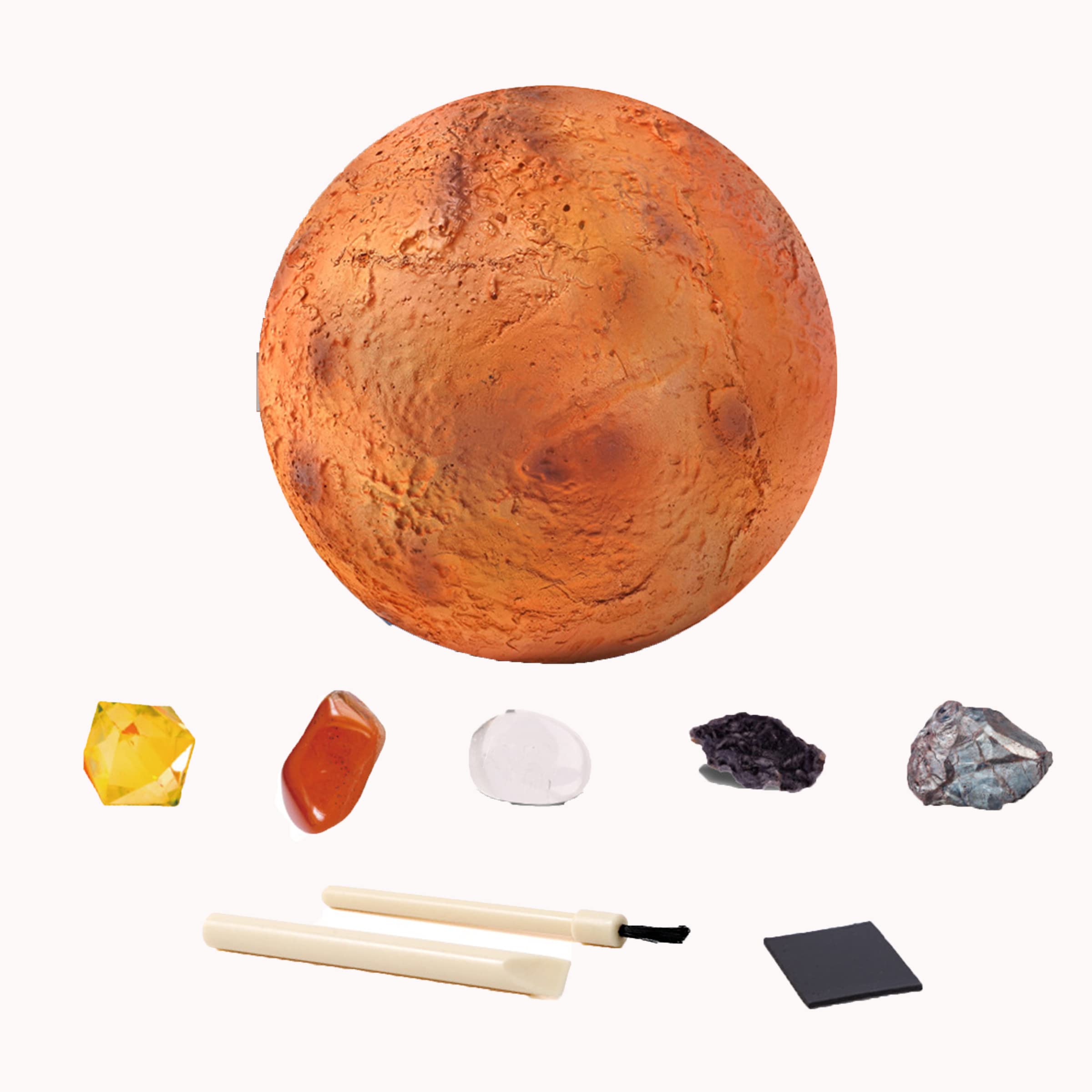 Planet Digging Toys Kit for Kids - Interactive Mining Set with Rock Collection, Geology & Archaeology STEM Educational Gift (Mars Theme) - Perfect for Science Experiments, Birthday Presents & Outdoor Exploration