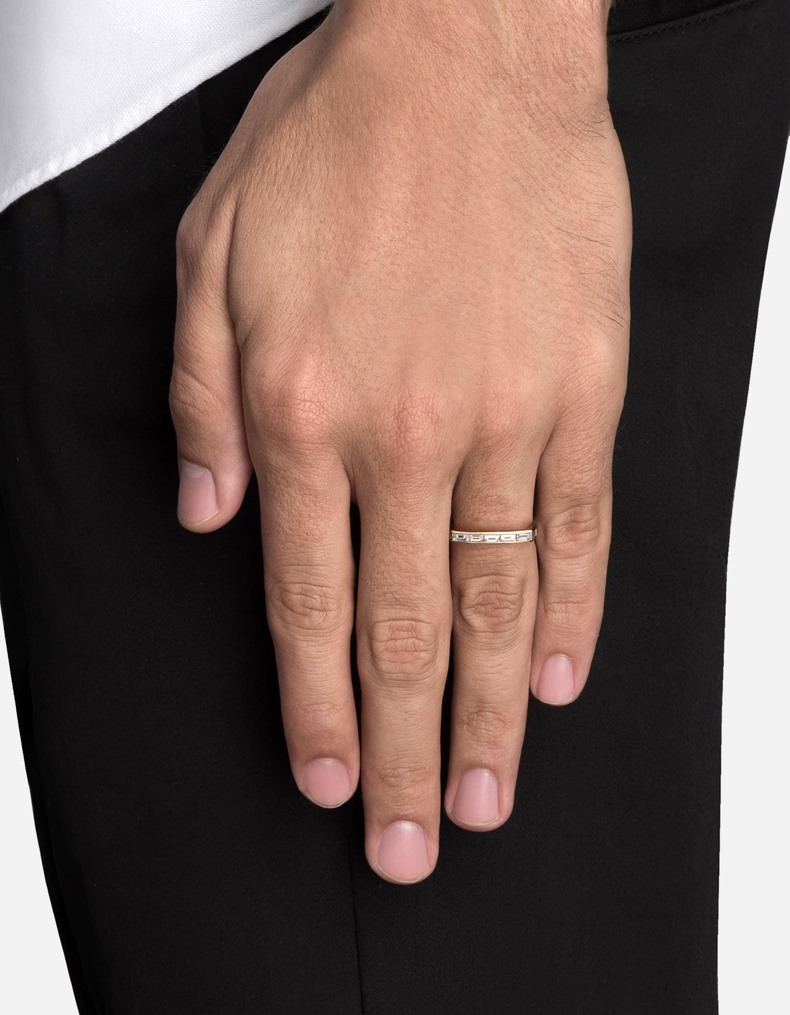 Elegant Totem Diamond Ring in 14K Gold Vermeil - Perfect for Weddings, Anniversaries & Special Occasions