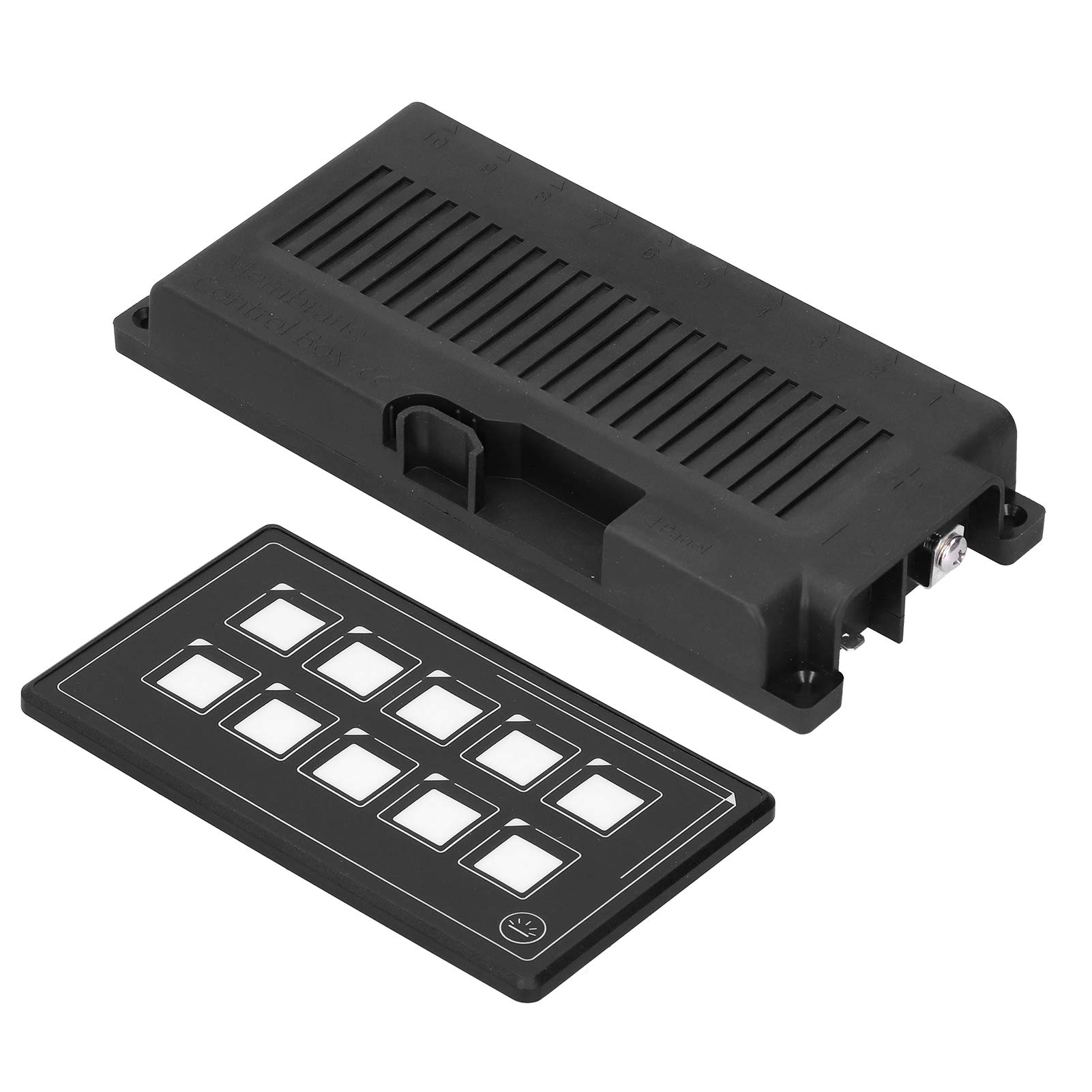 Waterproof 10P LED Backlit Touch Control Panel for RV & Boat - Easy to Install Remote Switch Module | Perfect for Marine, Camping & Off-Grid Power Systems