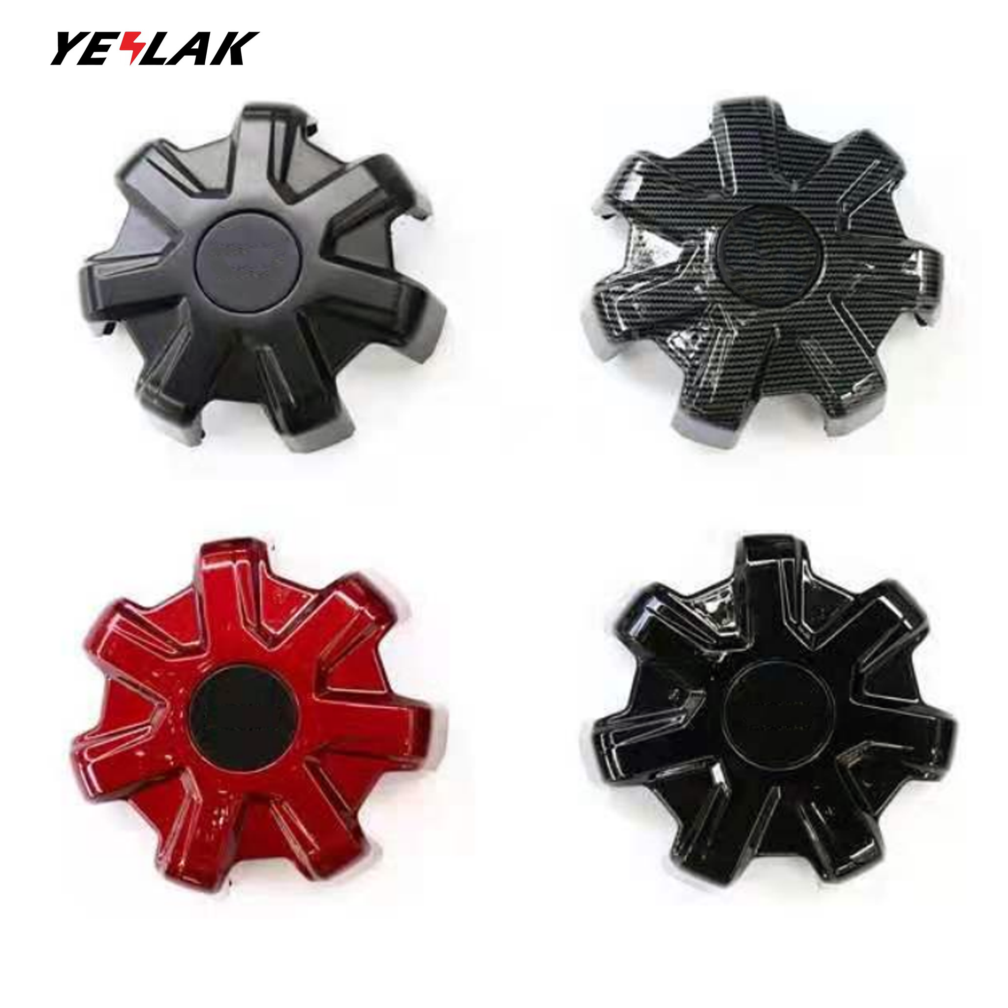 Premium Aero Wheel Center Hub Cover for Tesla Model Y 2020-2023 - Black ABS Plastic Replacement Caps - Enhance Style & Protect Wheels (Perfect for Road Trips & Daily Commuting)