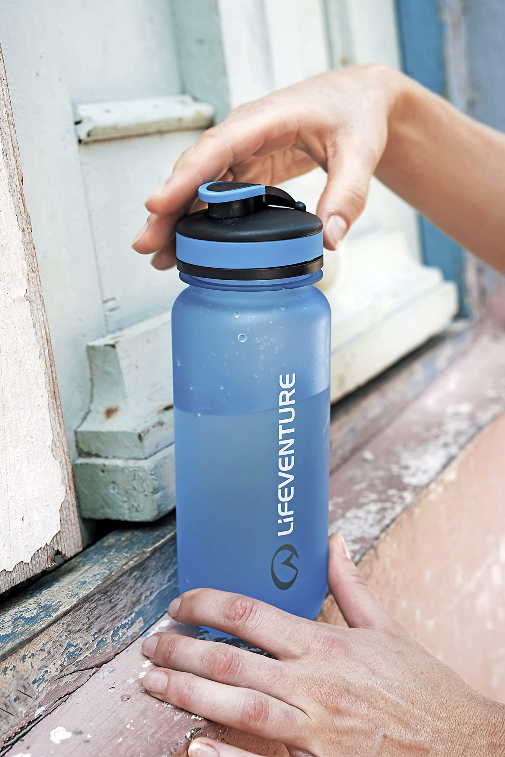 Life Venture Tritan Water Bottle - BPA Free, Leak Proof, 32oz Insulated Stainless Steel Bottle for Gym, Hiking & Travel - Keeps Drinks Cold 24 Hours & Hot 12 Hours