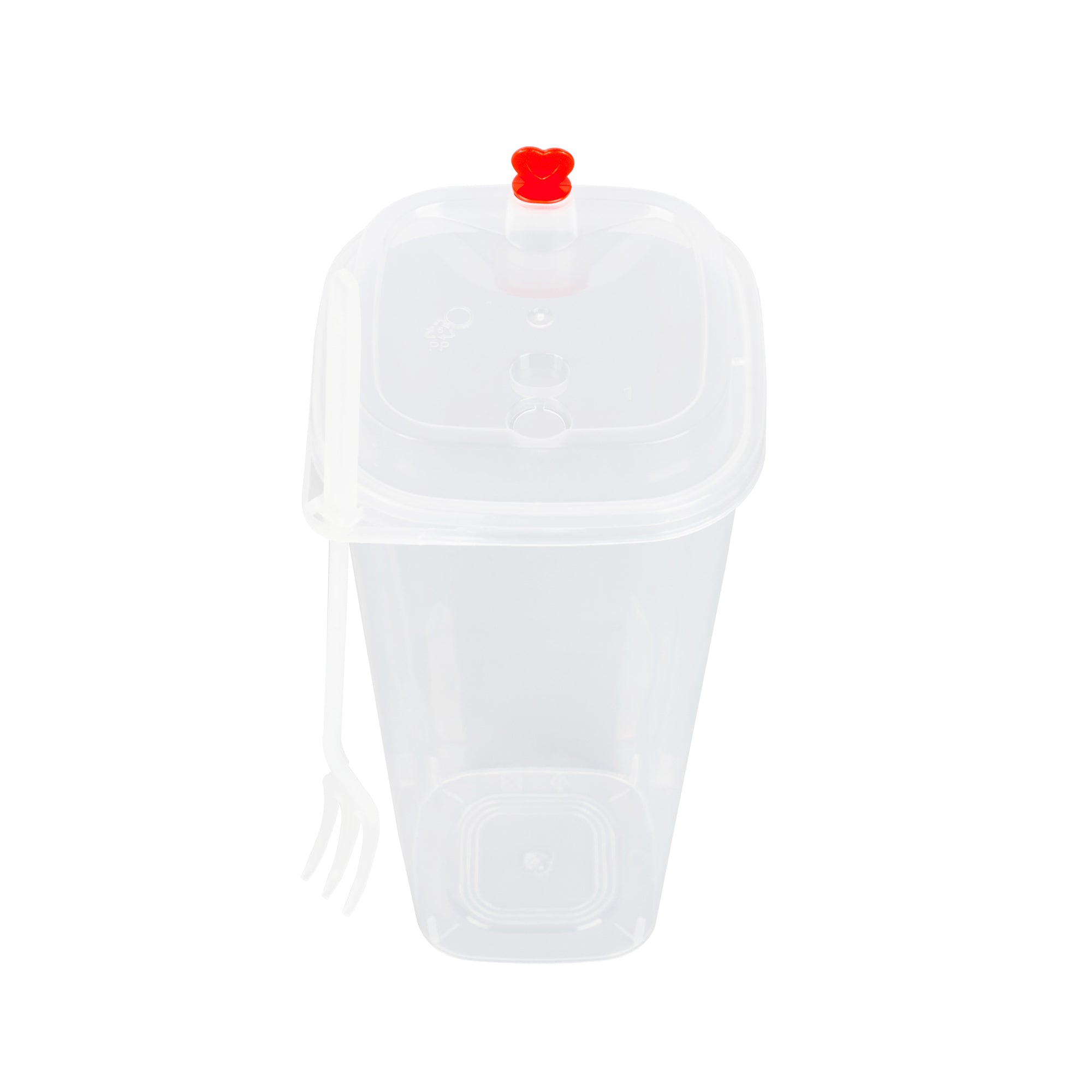 24 oz Clear Plastic Salad To Go Containers with Lids & Forks - 100 Pack | BPA-Free Meal Prep Containers for Office Lunch, Picnics & Takeout Food Storage