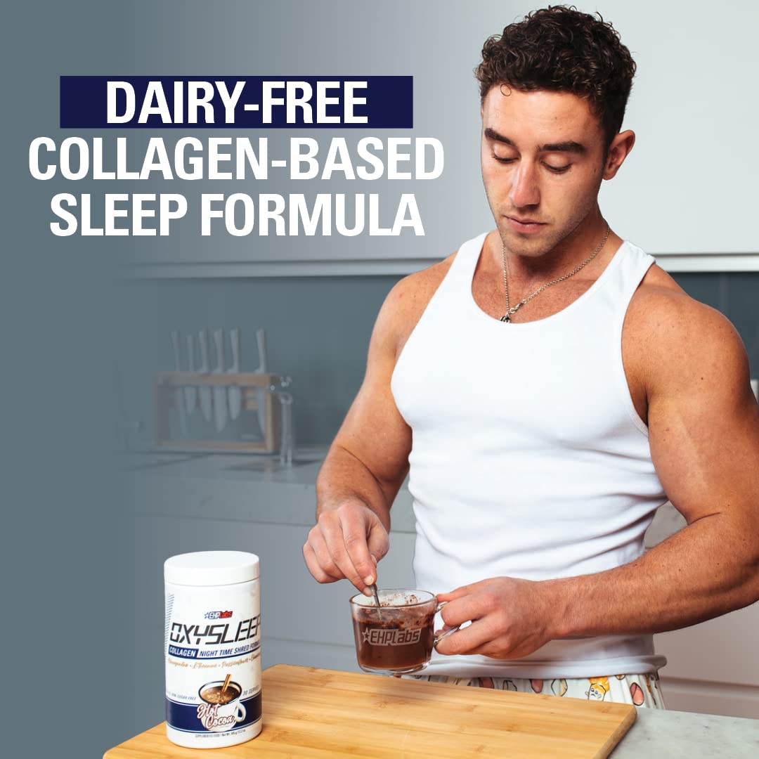 EHP Labs OxySleep Collagen 351g - Advanced Sleep Support Supplement with Collagen for Better Rest & Recovery | Perfect for Nighttime Use & Jet Lag Relief