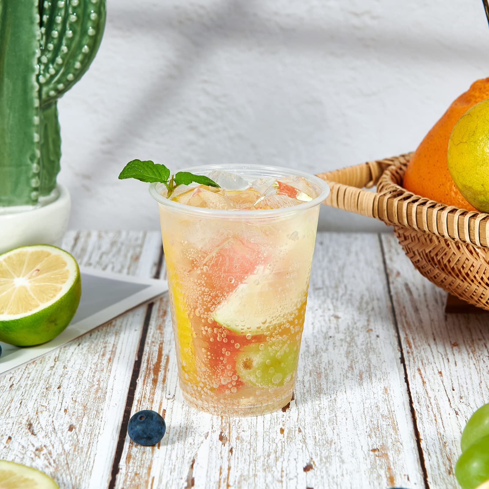 1000 Pack 7 oz Clear Disposable Plastic Cups - Bulk Drinking Tumblers for Parties, Picnics, Weddings & Events | Durable & Lightweight for Beverages, Smoothies & Cocktails