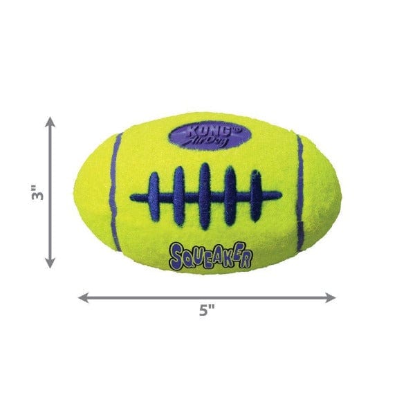 KONG Airdog Squeaker Football Dog Toy - Durable Chew Toy for Medium & Large Dogs - Perfect for Fetch, Training & Outdoor Play